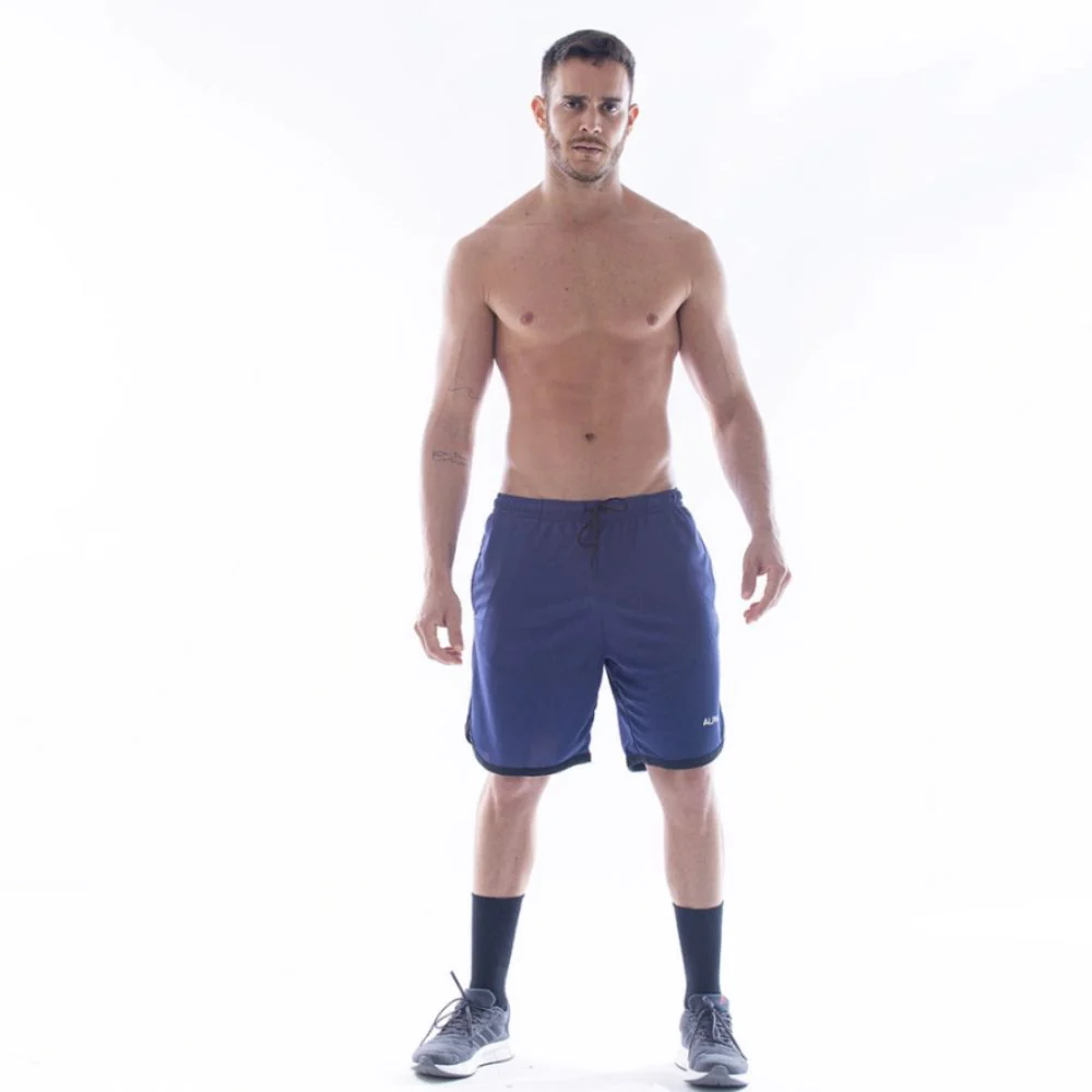 Bermuda Dry Fit Basic Azul Marinho - Image 3