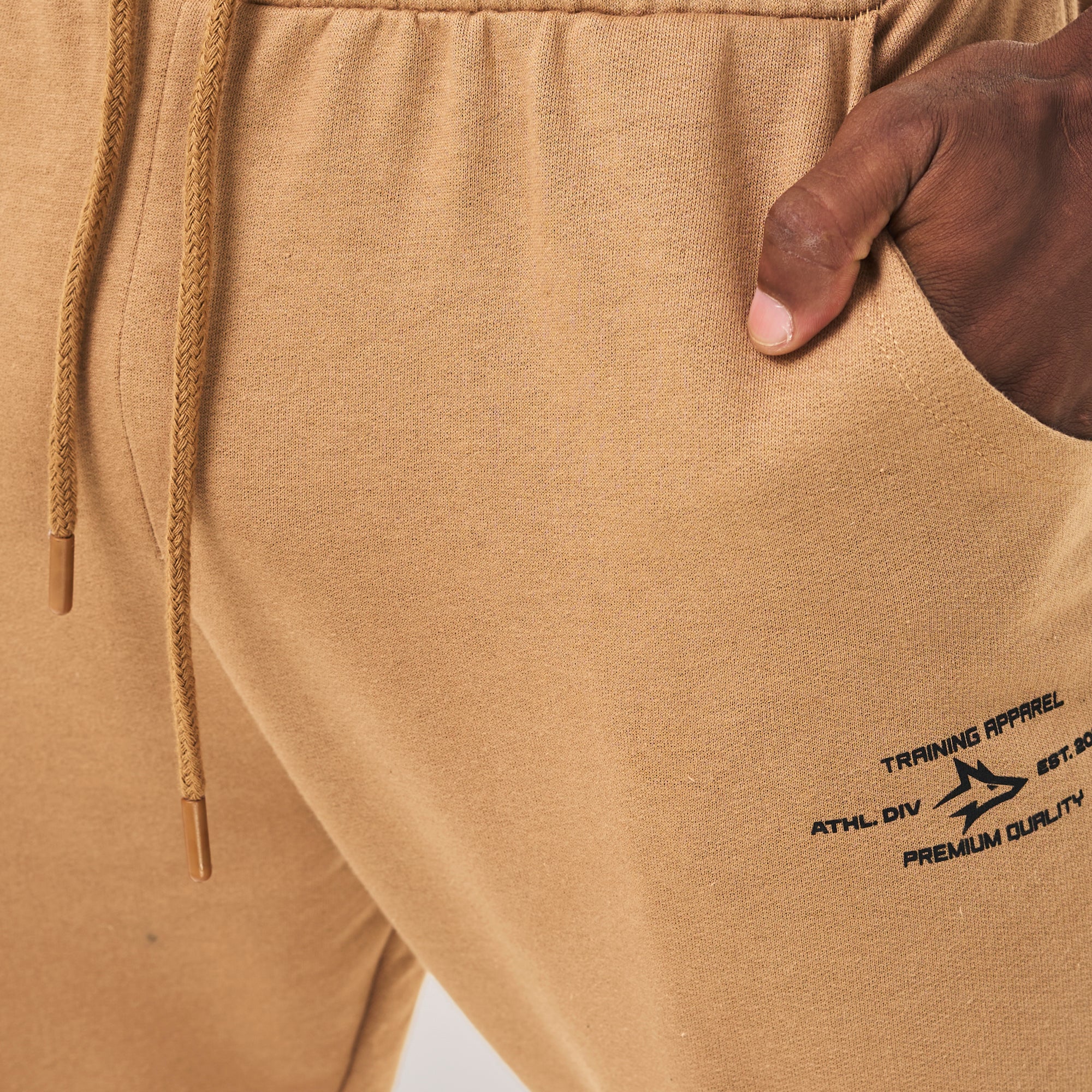Calça Moletom Jogger Athletic Marrom - Image 4