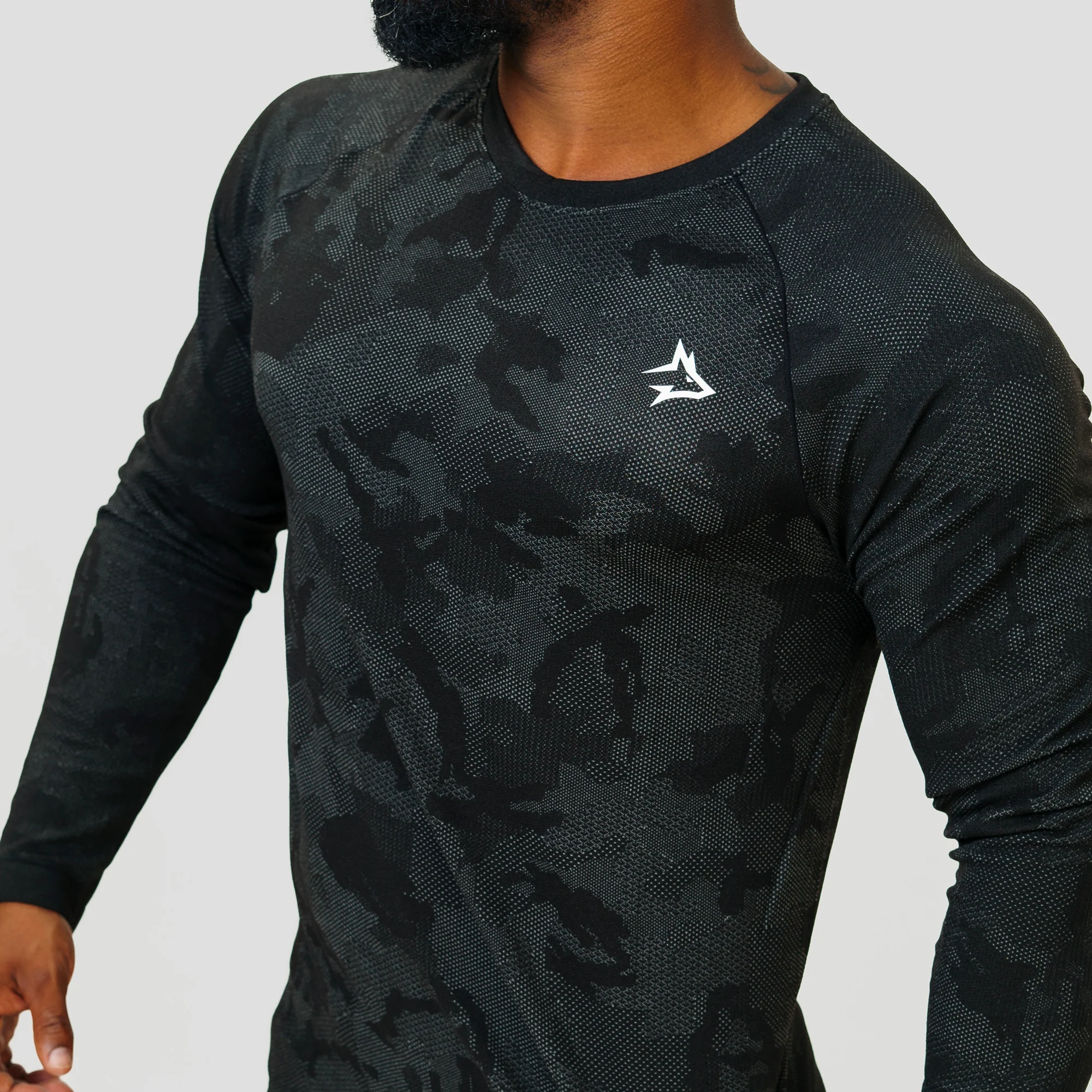 Camisa Manga Longa Apex Dry New Lupus Preto - Sem Costura - Image 10