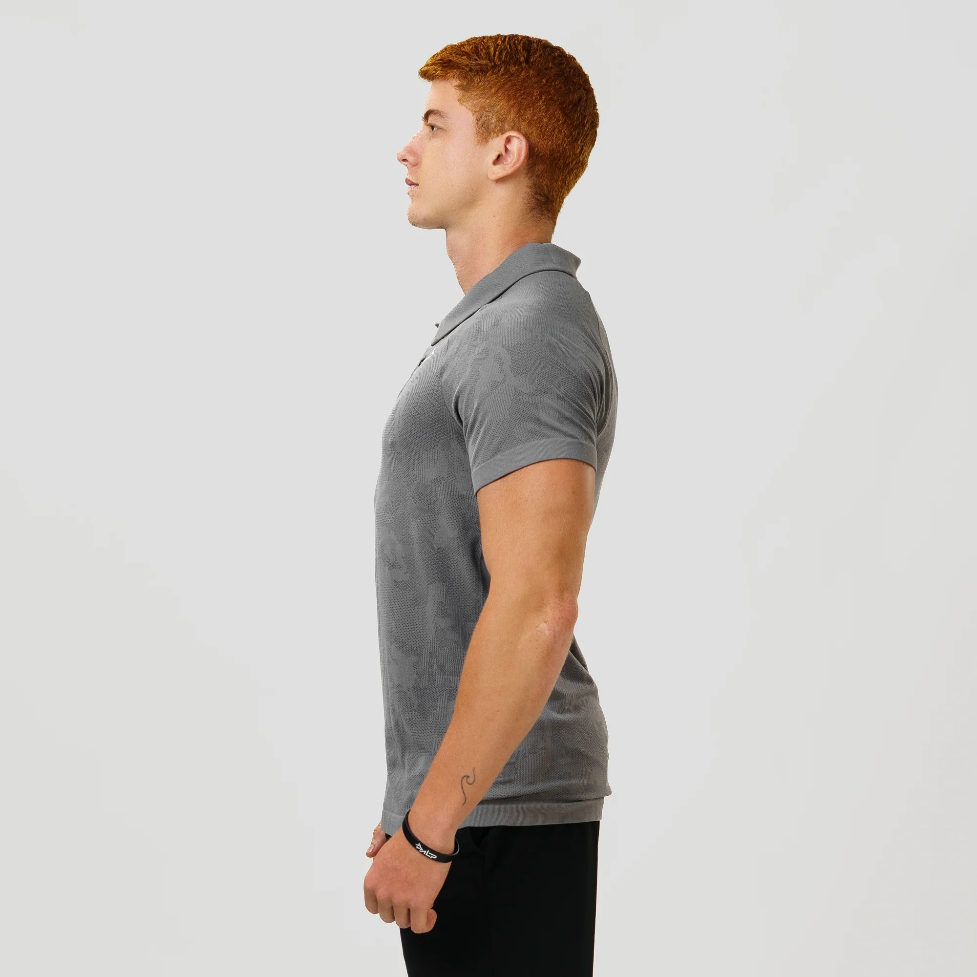 Camisa Polo Apex Dry New Lupus Cinza - Sem Costura - Image 4