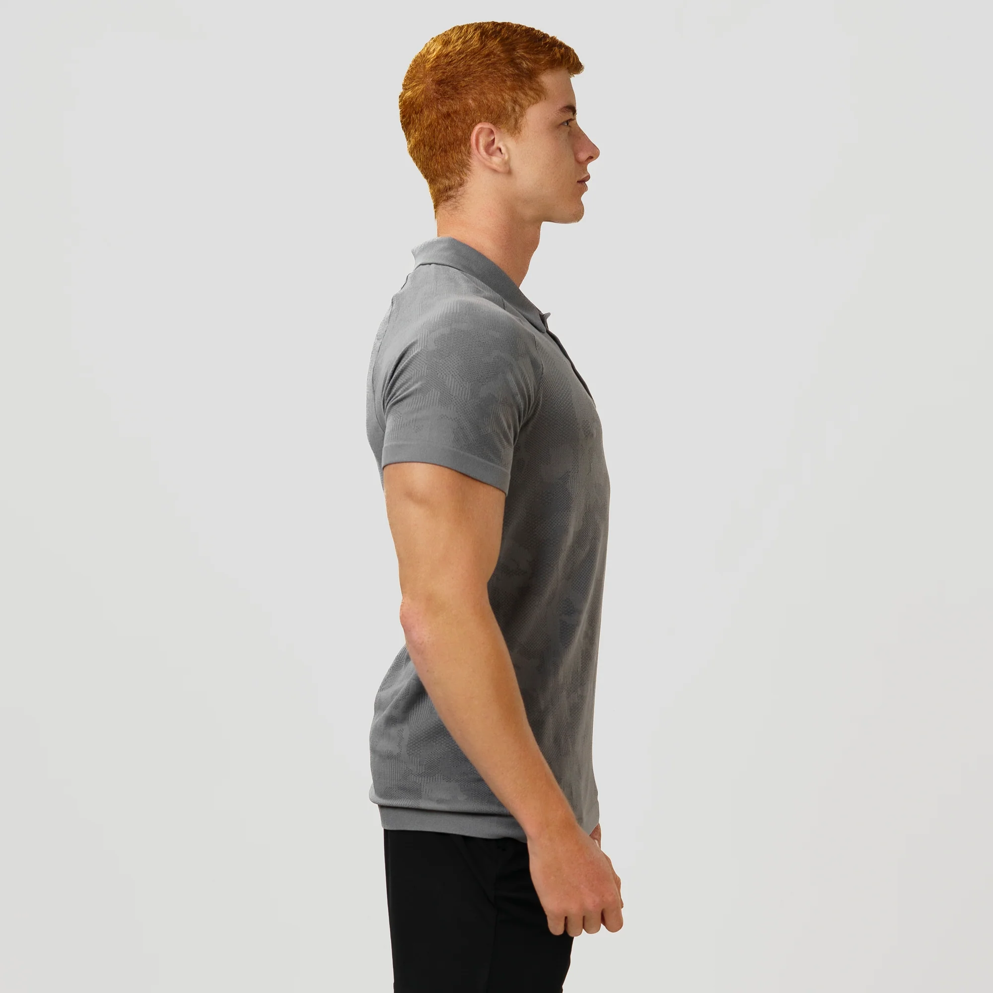 Camisa Polo Apex Dry New Lupus Cinza - Sem Costura - Image 8