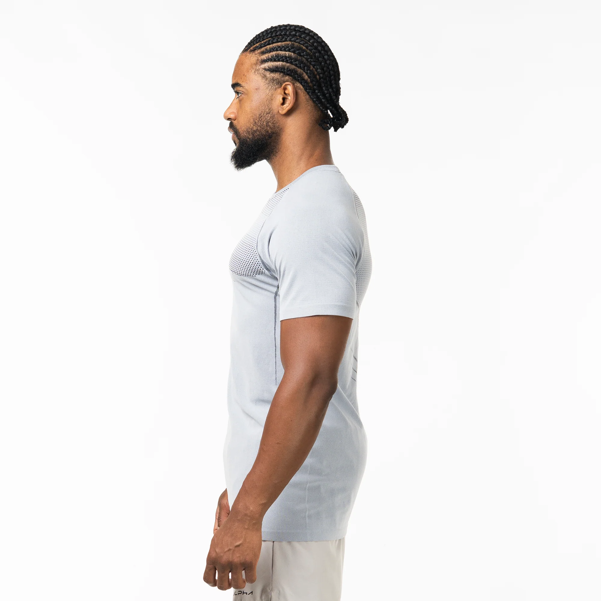 Camiseta Apex Dry Evolution Cinza Gelo - Sem Costura - Image 5