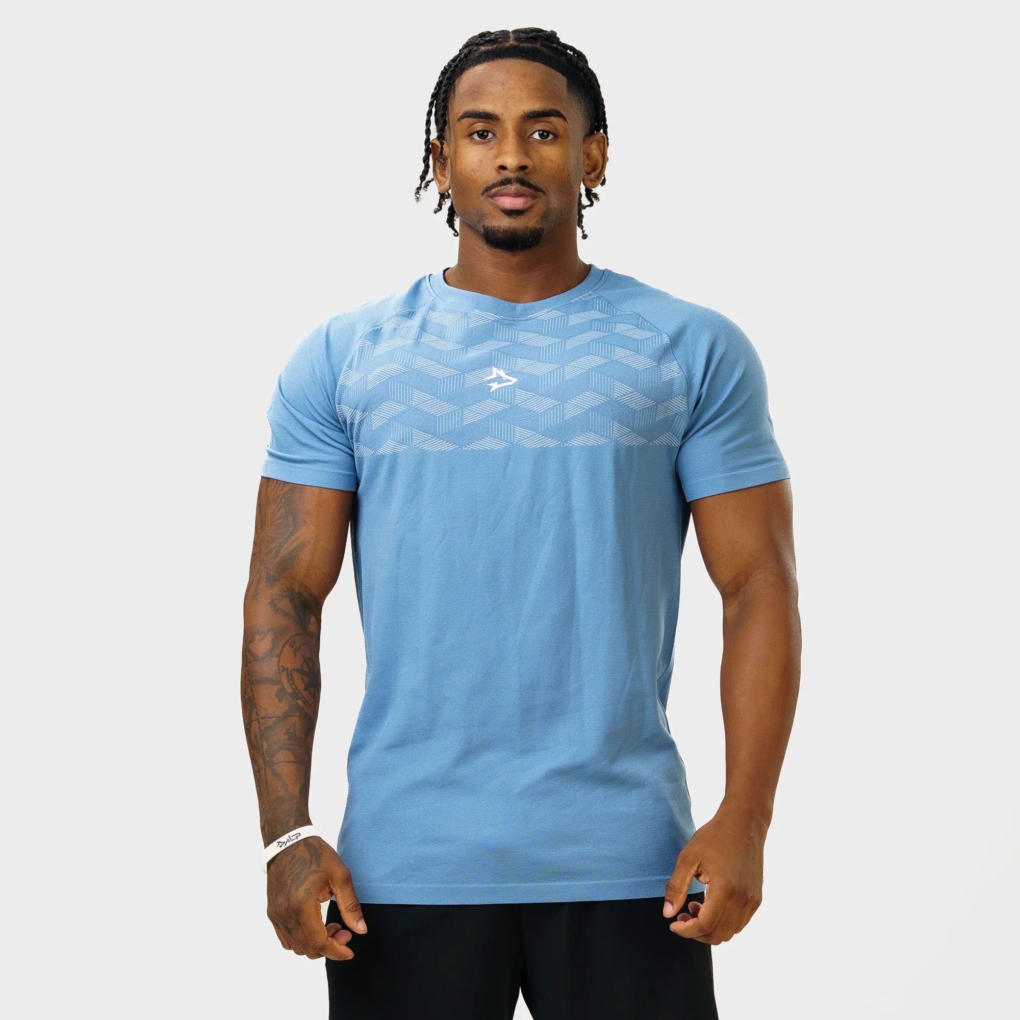 Camiseta Apex Dry Holographic Azul Petróleo - Sem Costura - Image 3