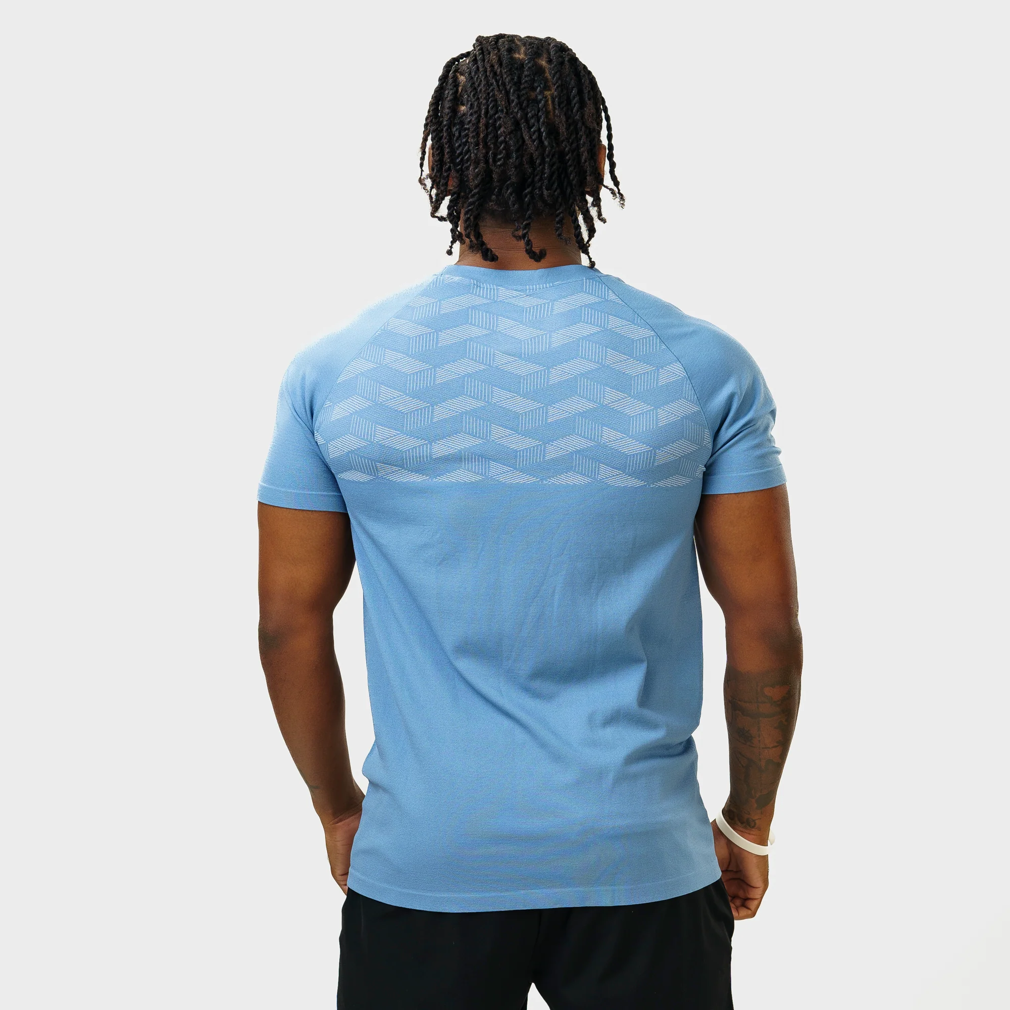 Camiseta Apex Dry Holographic Azul Petróleo - Sem Costura - Image 6