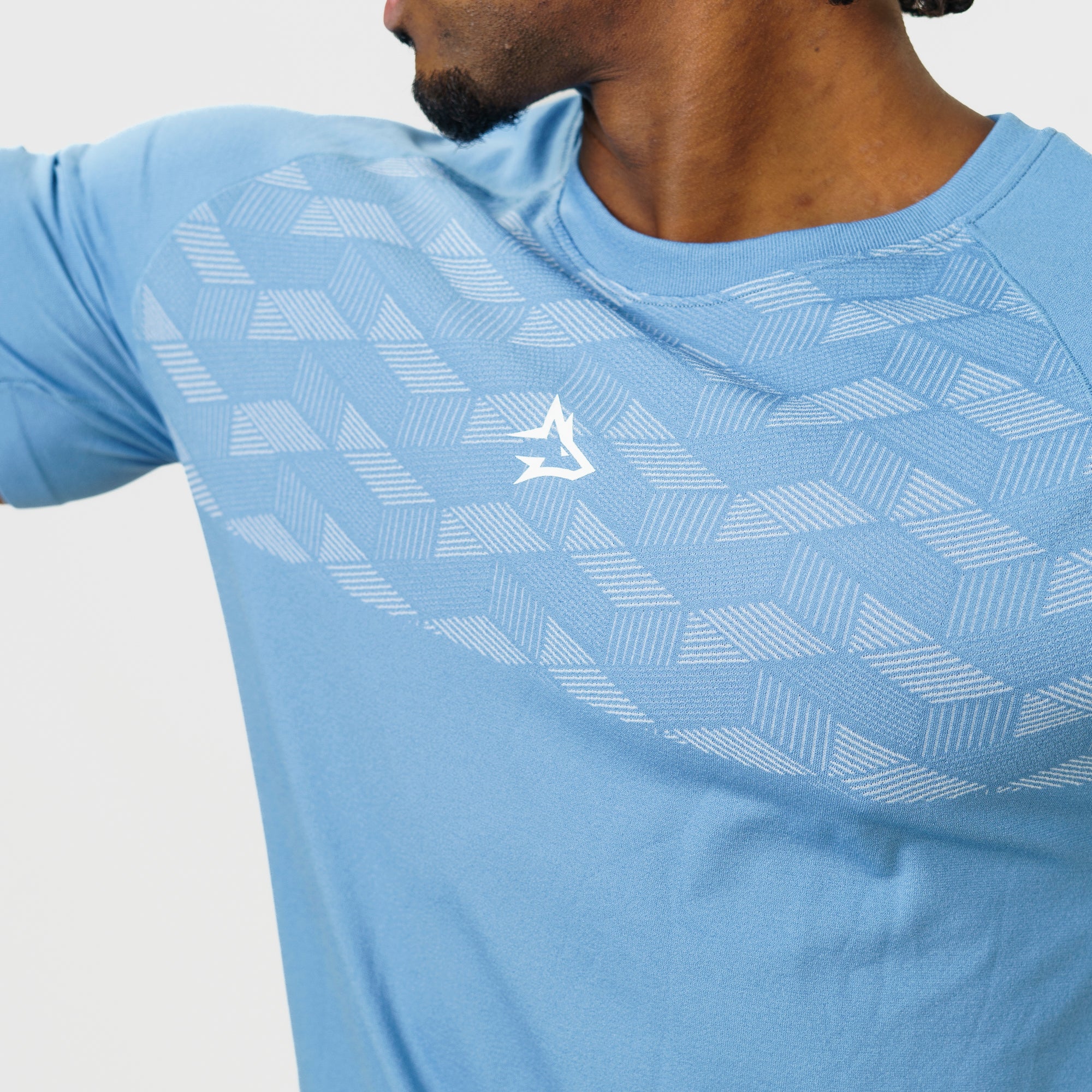 Camiseta Apex Dry Holographic Azul Petróleo - Sem Costura - Image 7