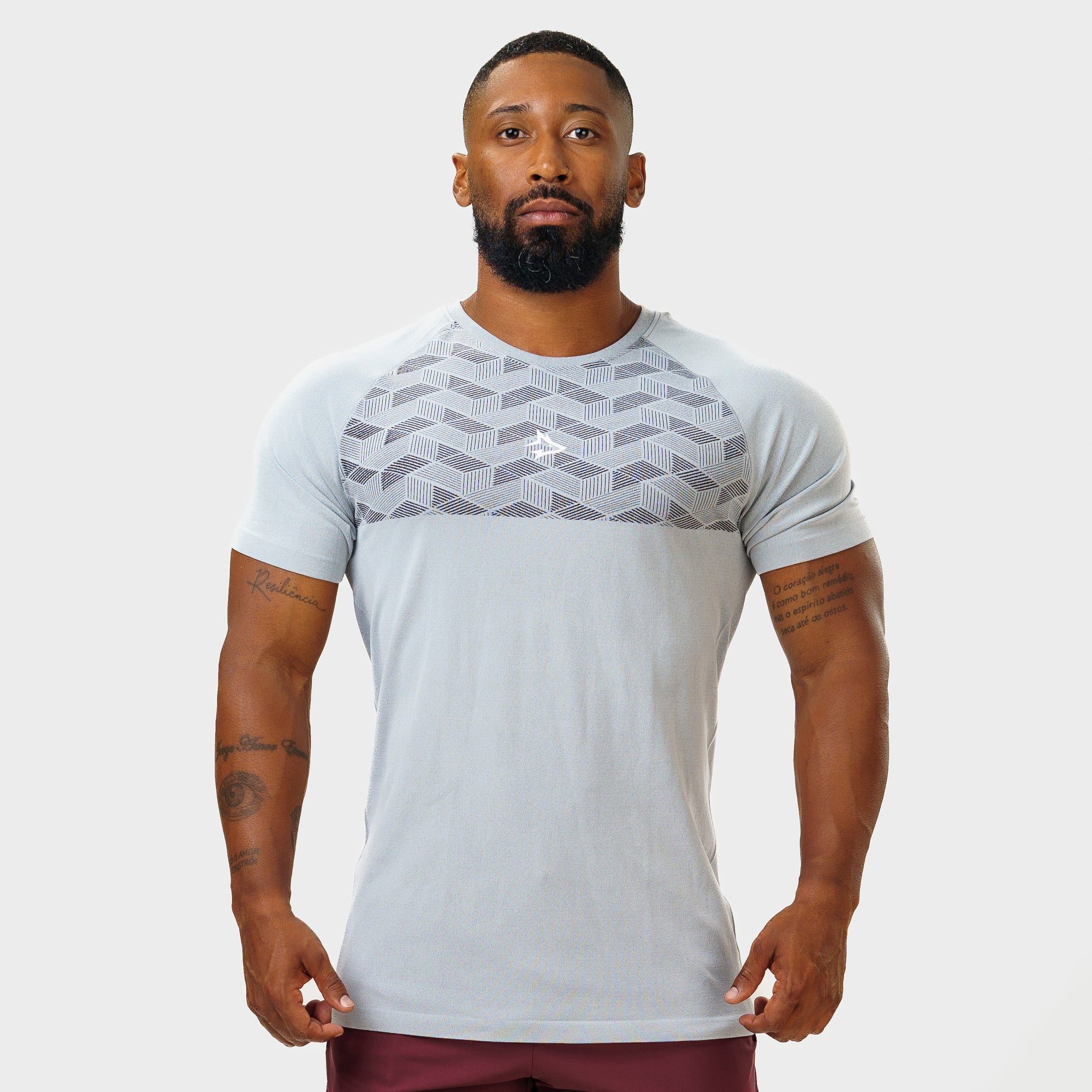 Camiseta Apex Dry Holographic Cinza Gelo - Sem Costura - Image 3