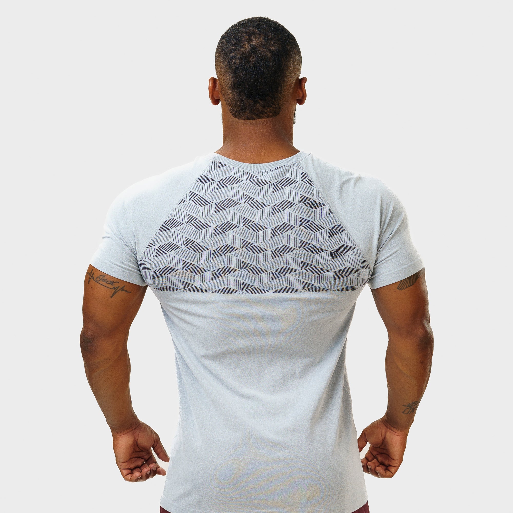 Camiseta Apex Dry Holographic Cinza Gelo - Sem Costura - Image 6