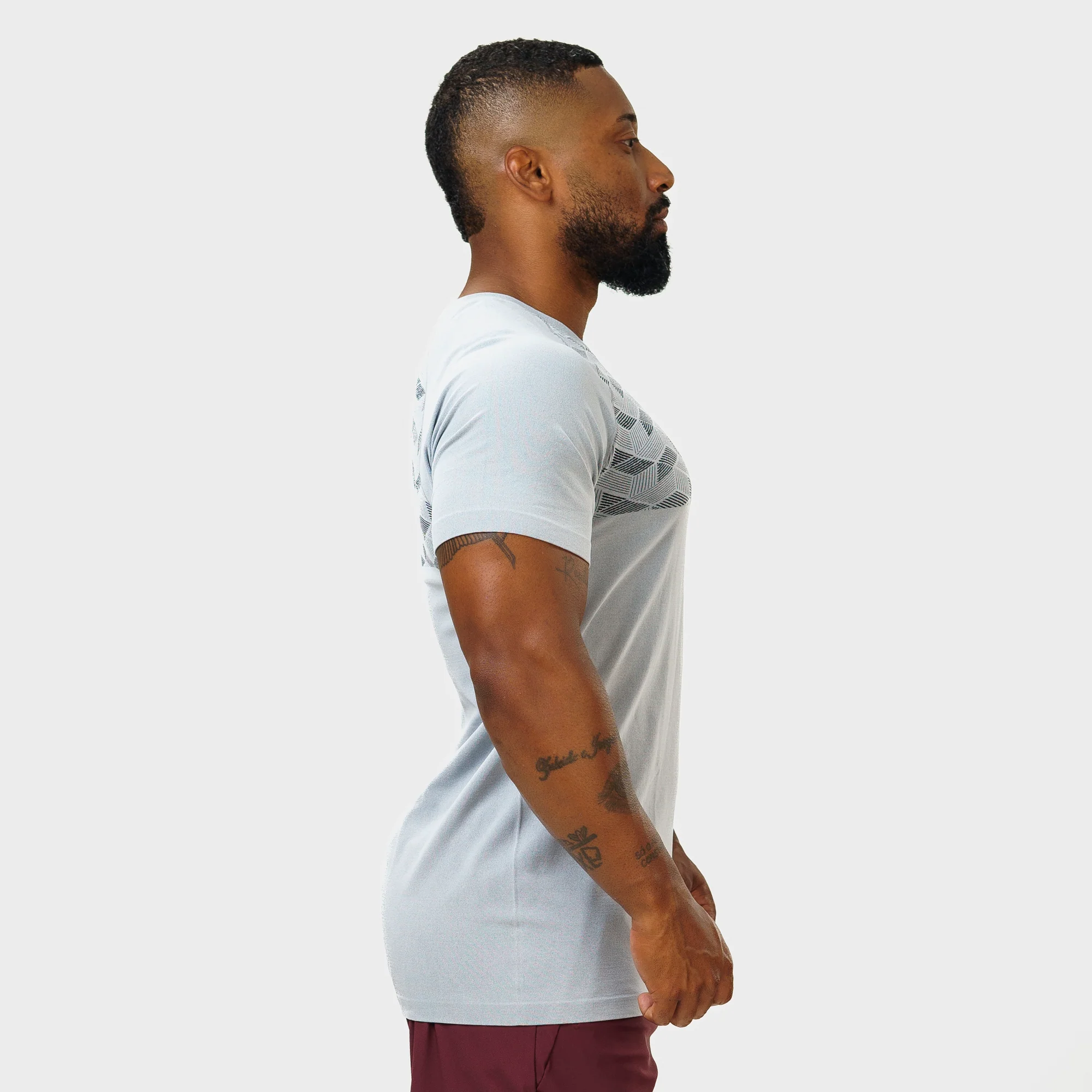 Camiseta Apex Dry Holographic Cinza Gelo - Sem Costura - Image 8