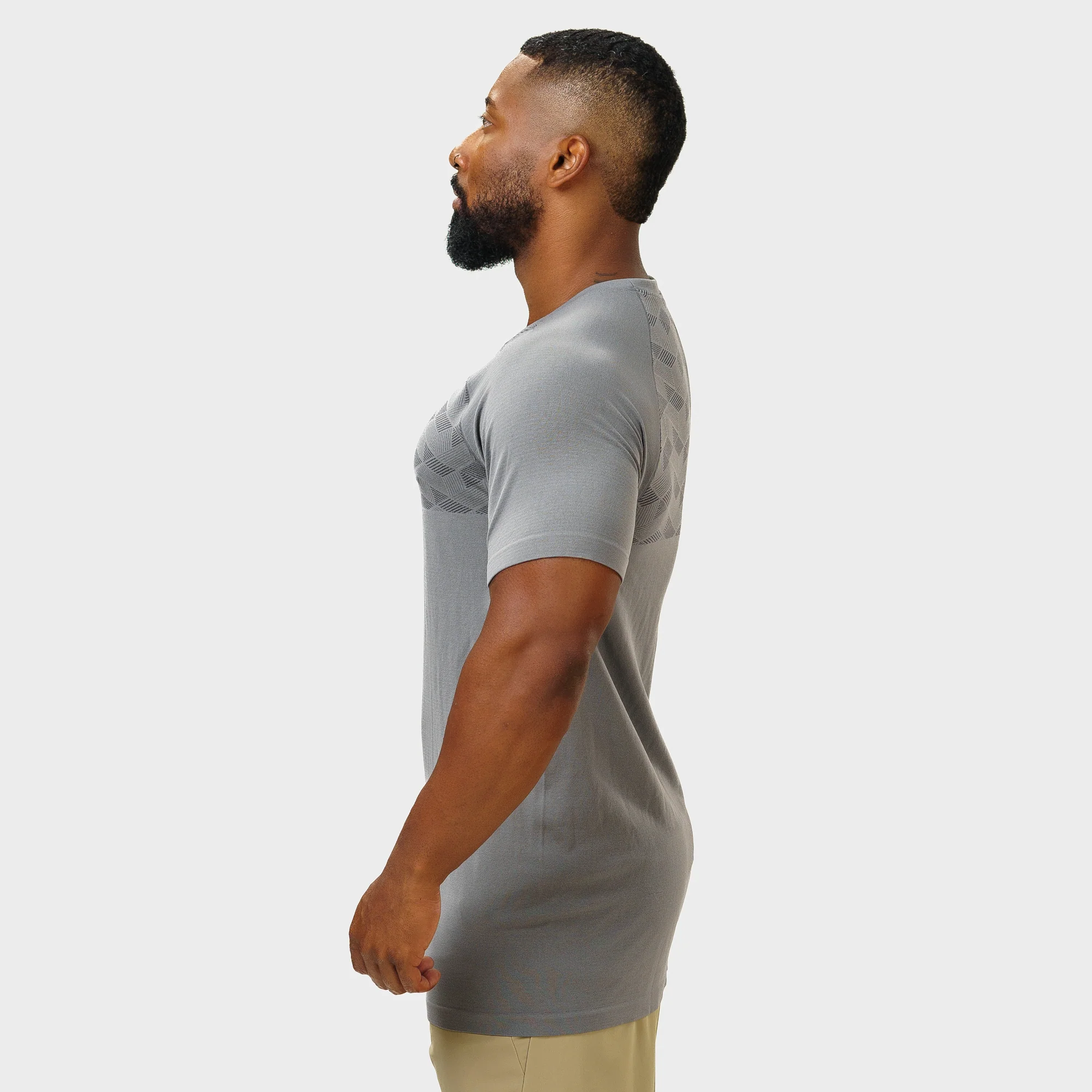 Camiseta Apex Dry Holographic Cinza - Sem Costura - Image 4