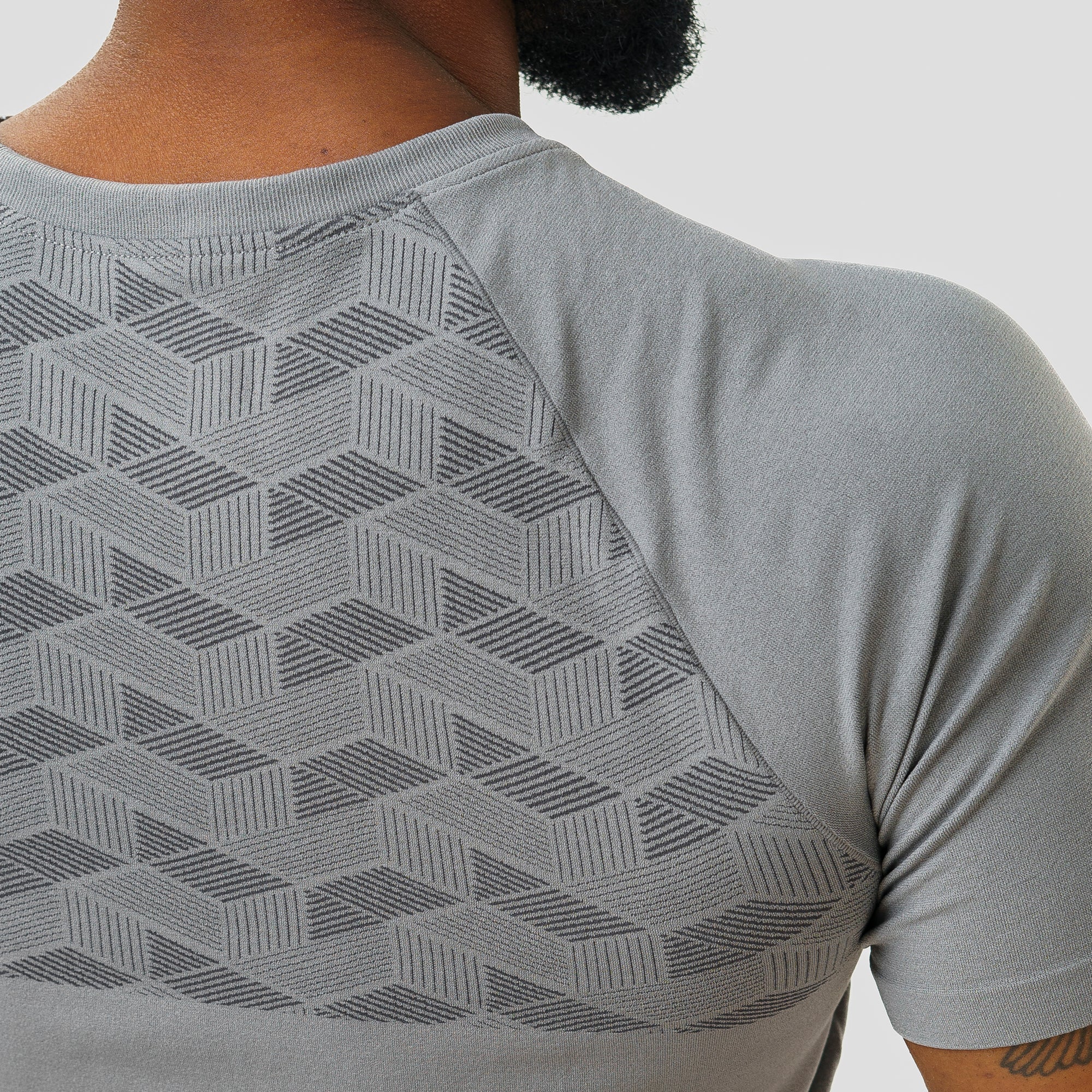 Camiseta Apex Dry Holographic Cinza - Sem Costura - Image 5