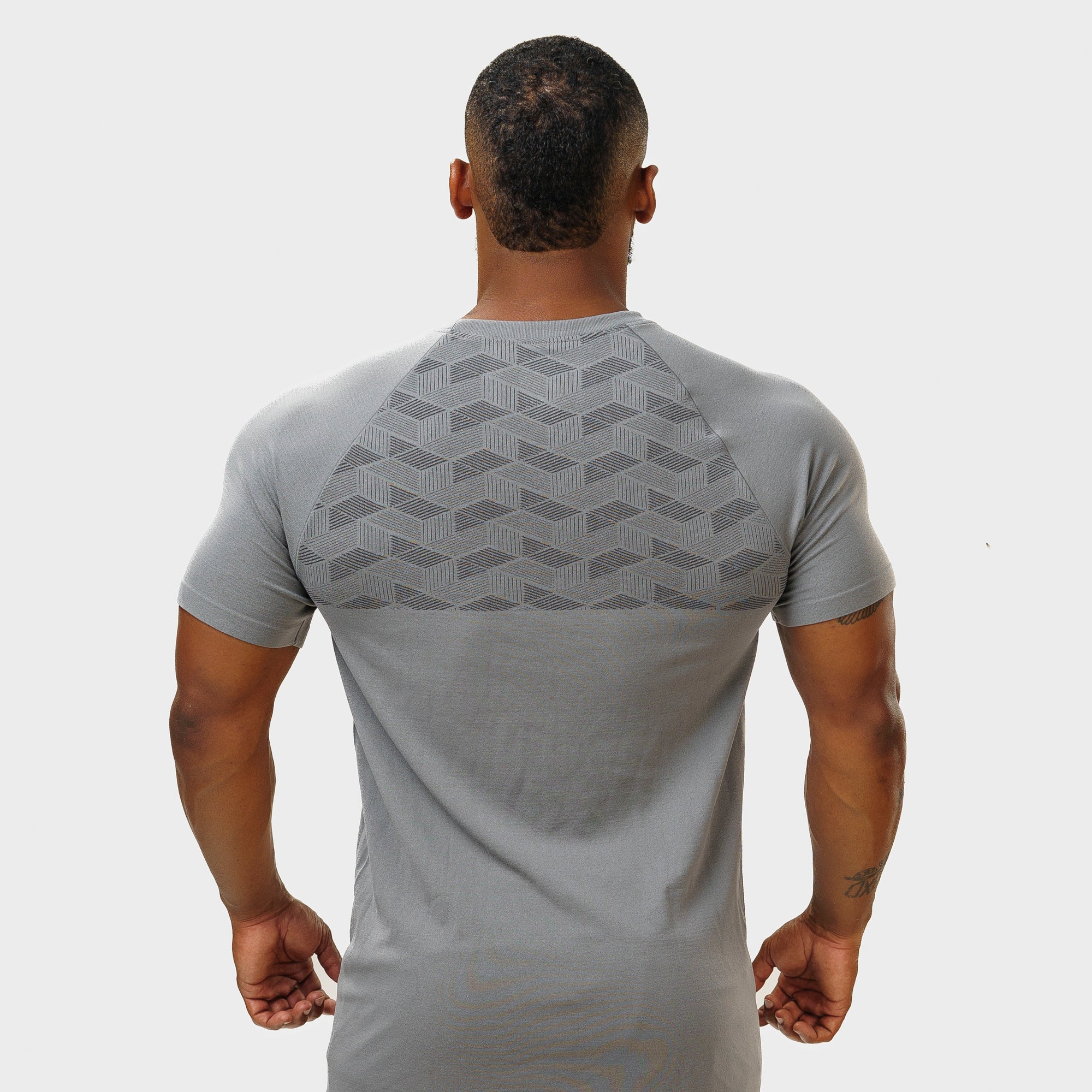 Camiseta Apex Dry Holographic Cinza - Sem Costura - Image 6