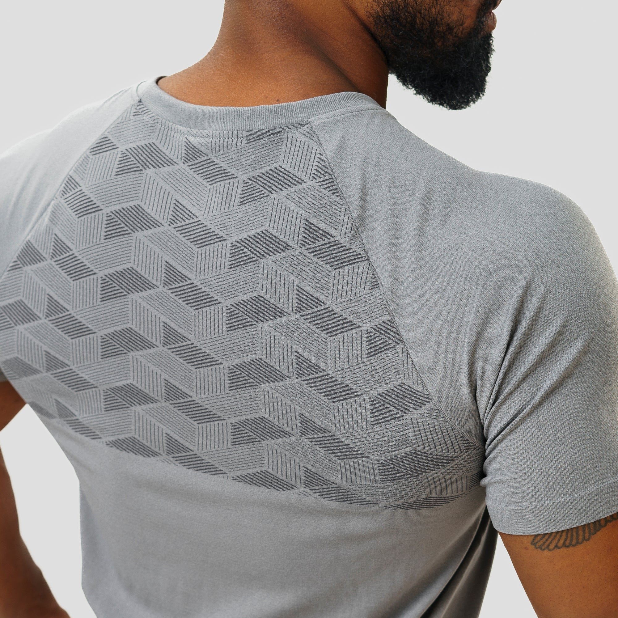 Camiseta Apex Dry Holographic Cinza - Sem Costura - Image 7