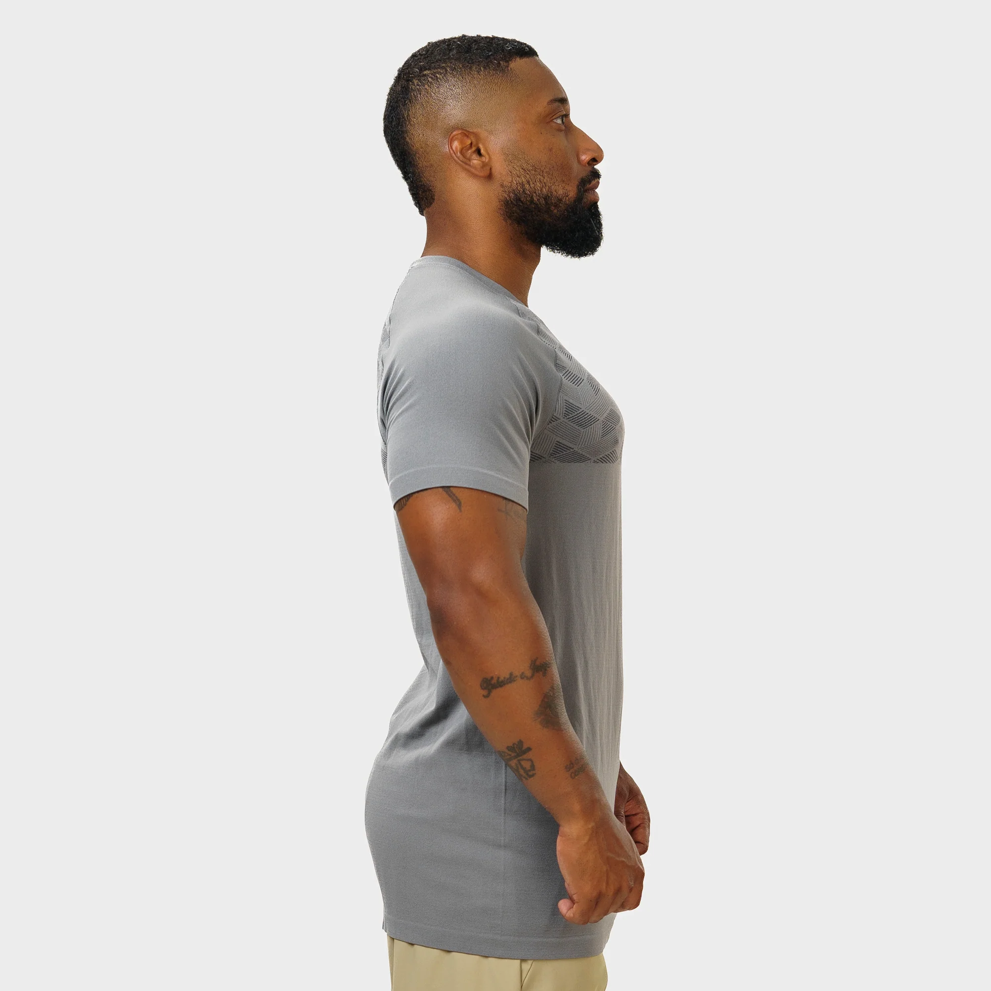 Camiseta Apex Dry Holographic Cinza - Sem Costura - Image 8