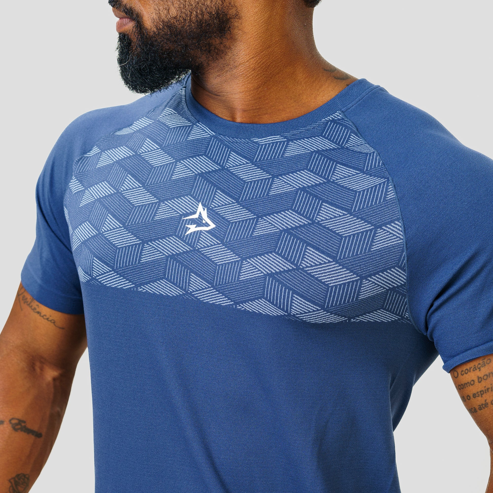 Camiseta Apex Dry Holographic Marinho - Sem Costura - Image 2
