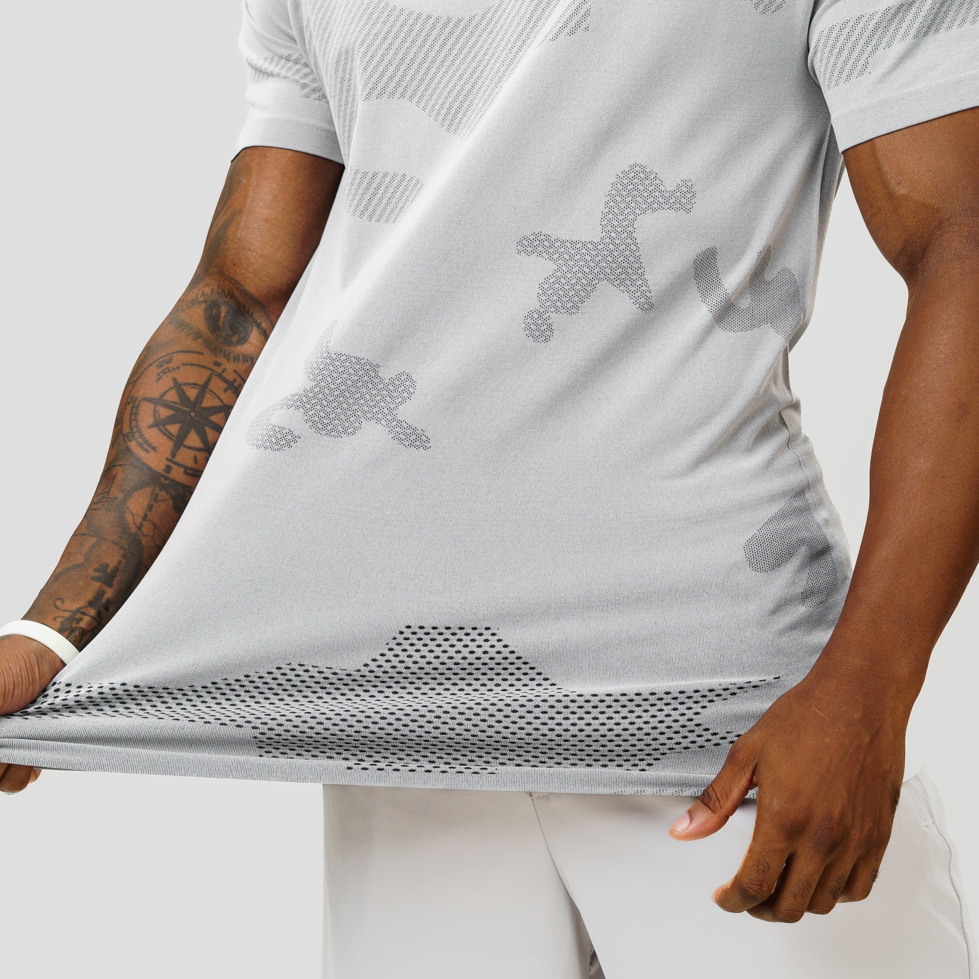 Camiseta Apex Dry Middle Lupus Cinza Gelo - Sem Costura - Image 9