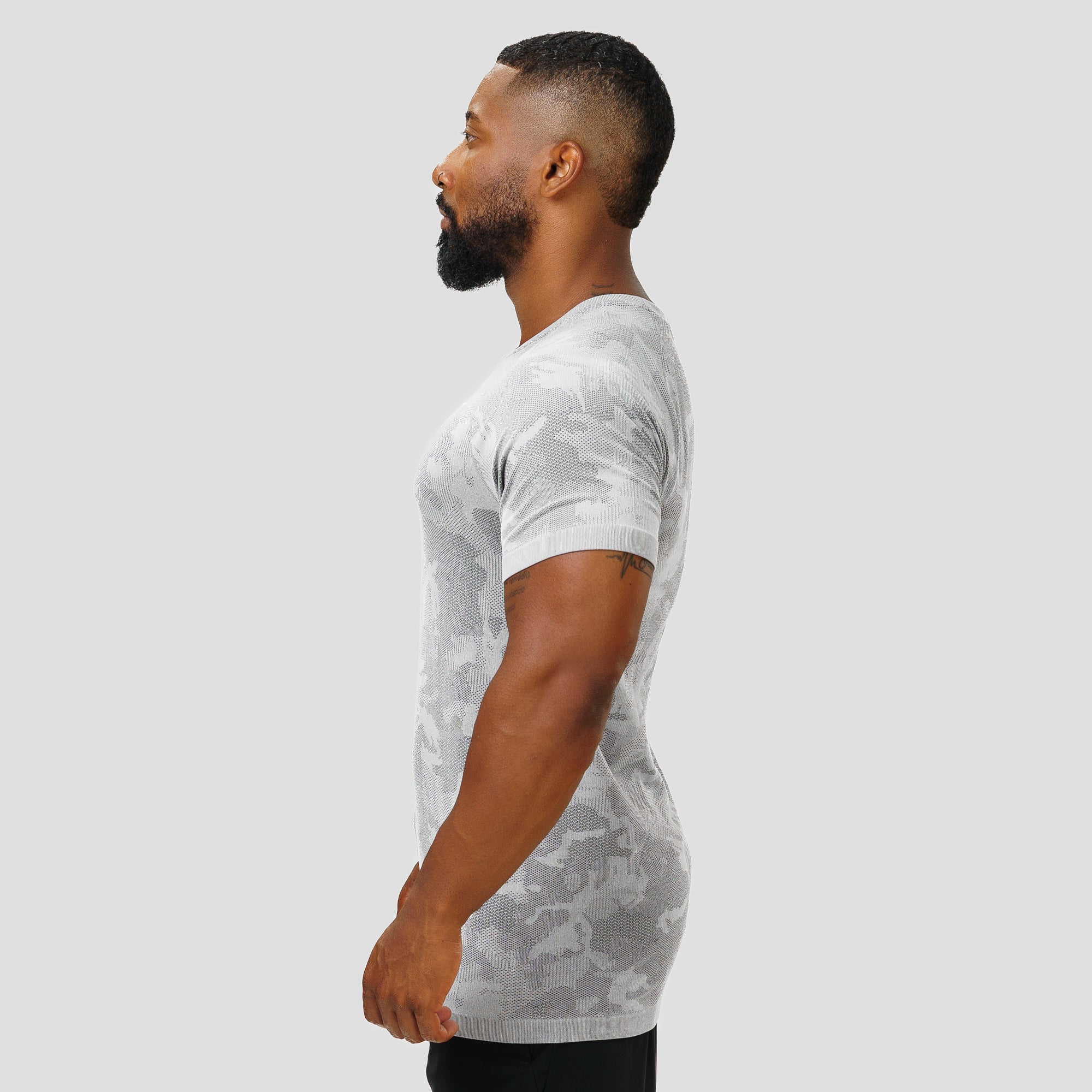 Camiseta Apex Dry New Lupus Cinza Gelo - Sem Costura - Image 8