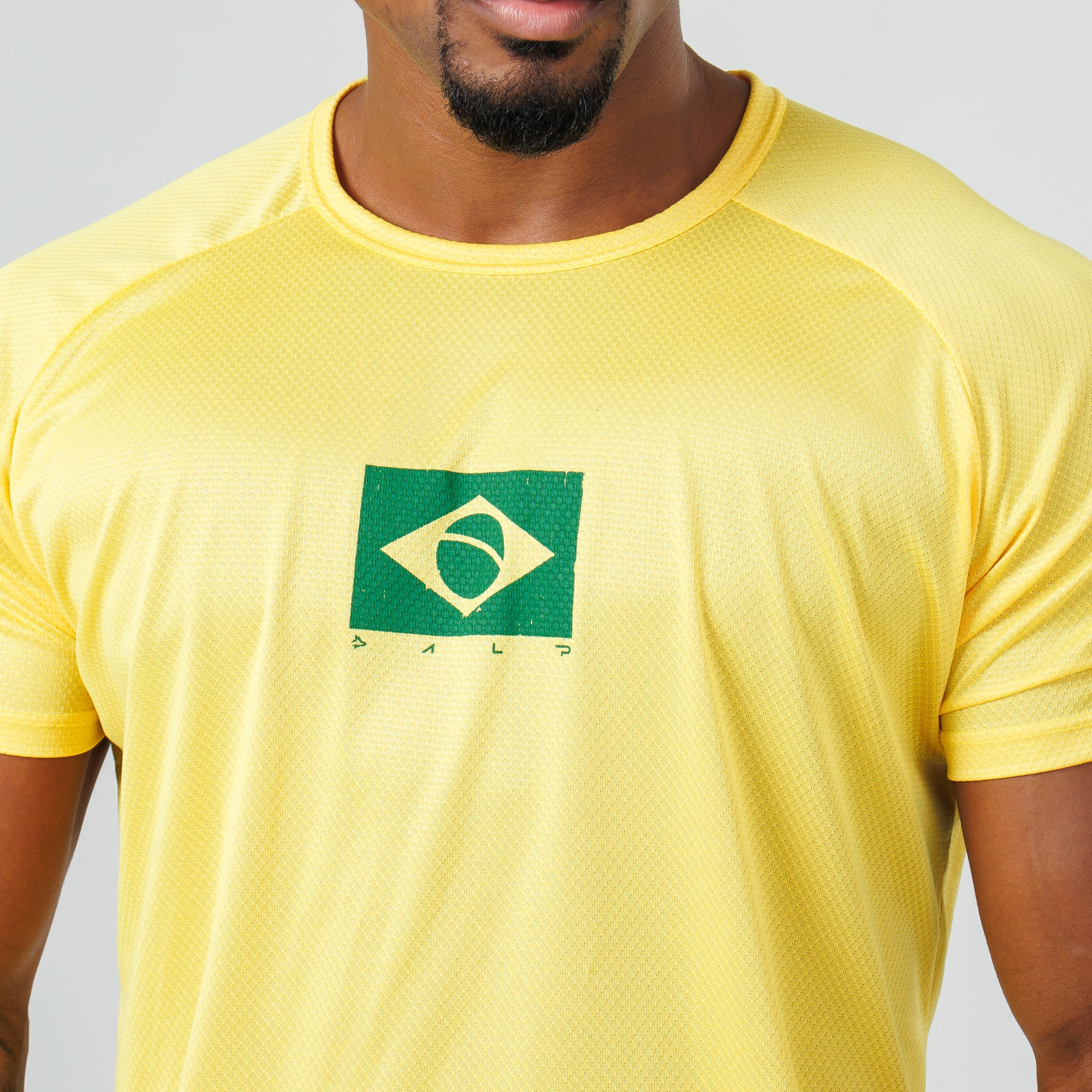 Camiseta Dry Fit Brasão Amarelo Bandeira - Image 2