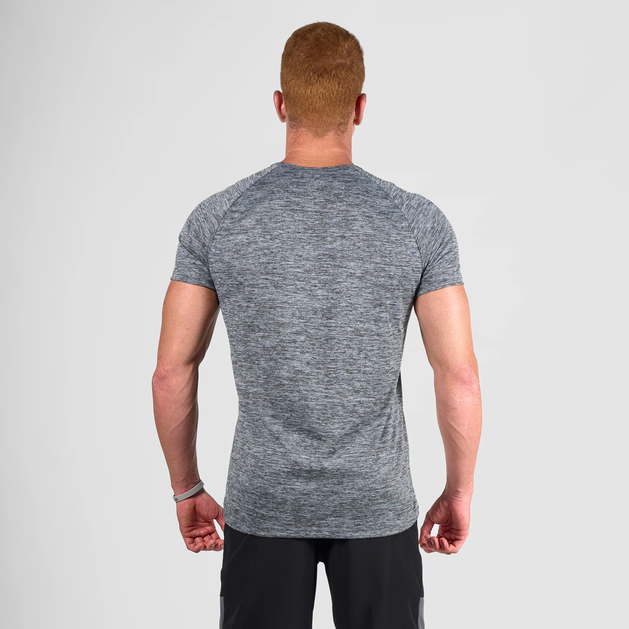 Camiseta Dry Fit Essential Mescla Cinza - Image 3