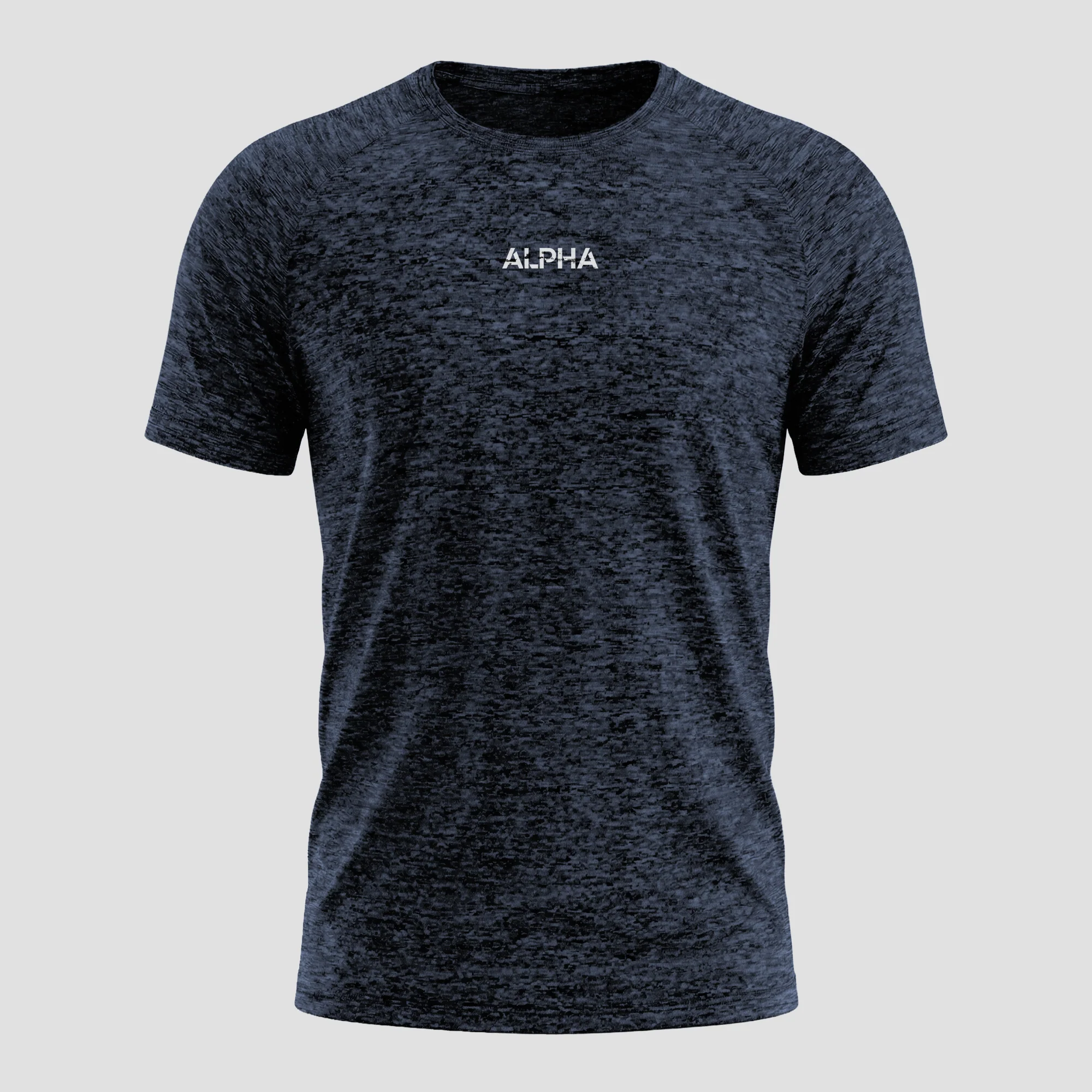 Camiseta Dry Fit Essential Mescla Marinho - Image 2