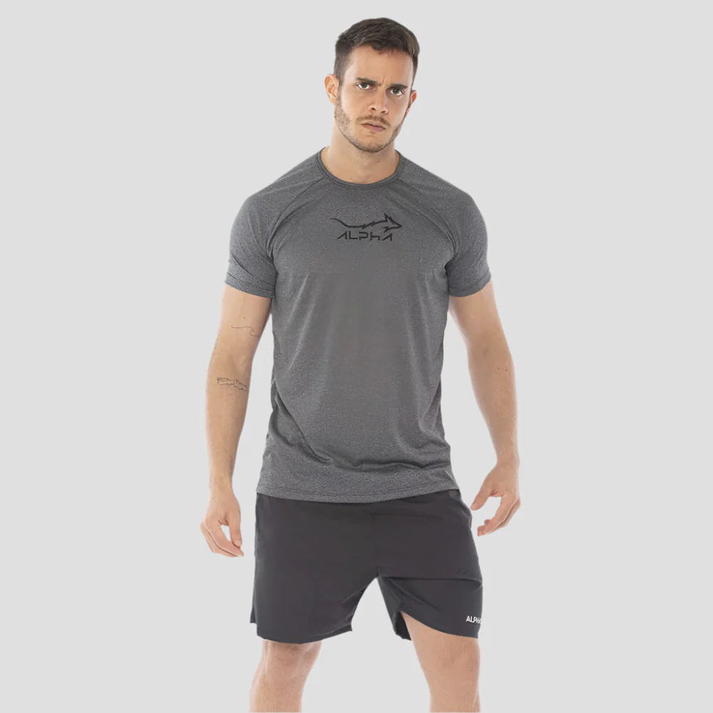 Camiseta Dry Fit Fluid Move Chumbo - Image 3