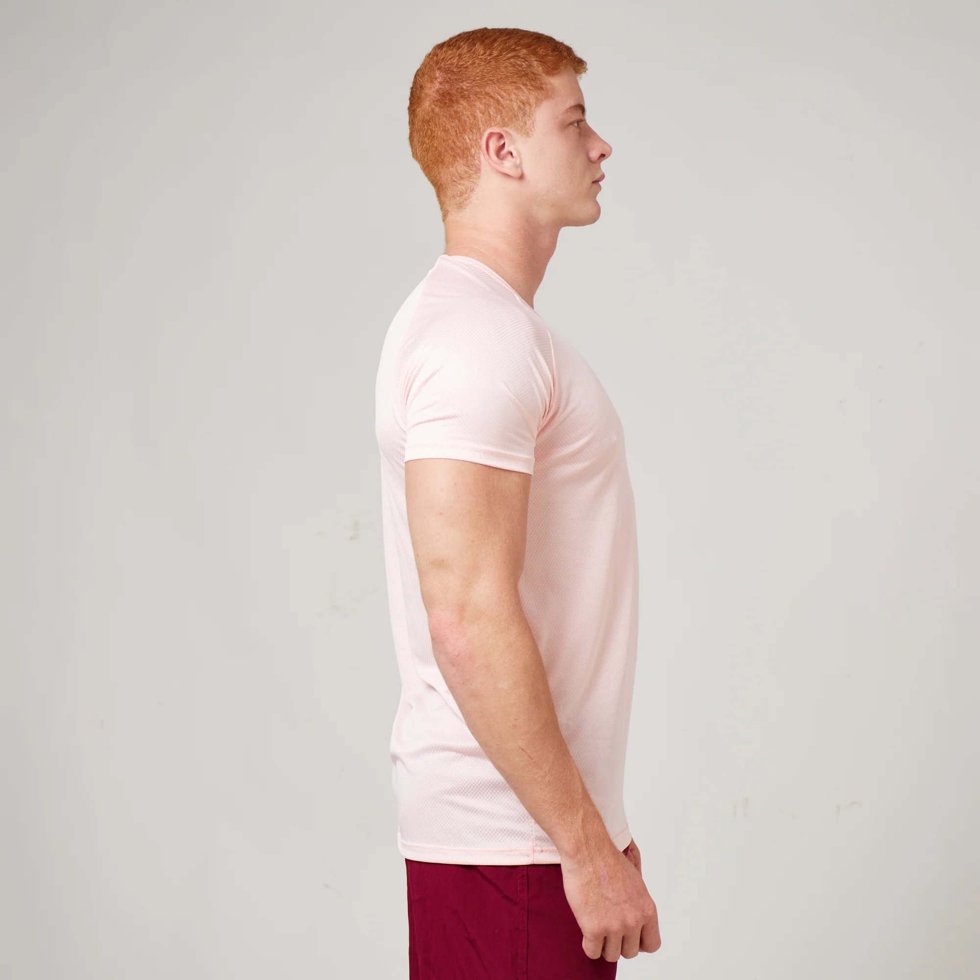 Camiseta Dry Fit Lobo Geométrico Rosa Claro - Image 7
