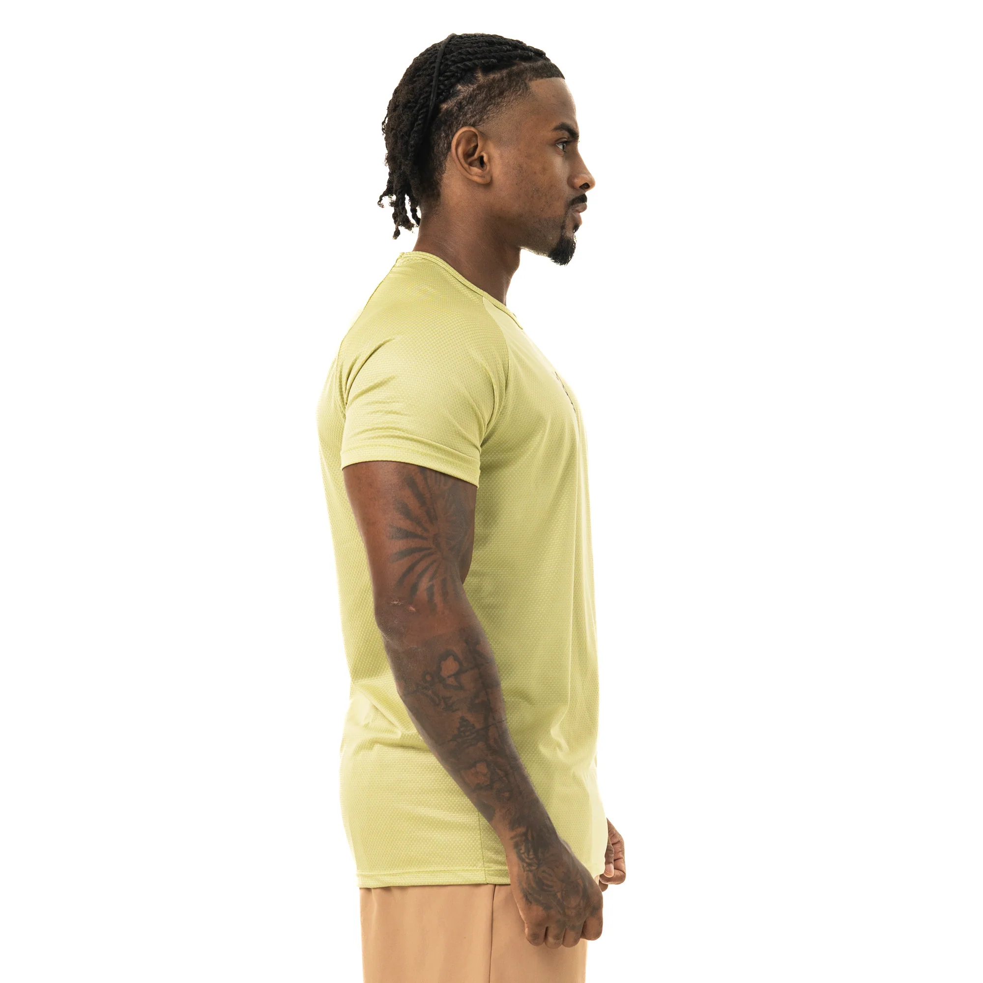 Camiseta Dry Fit Lobo Geométrico Verde Folha - Image 9