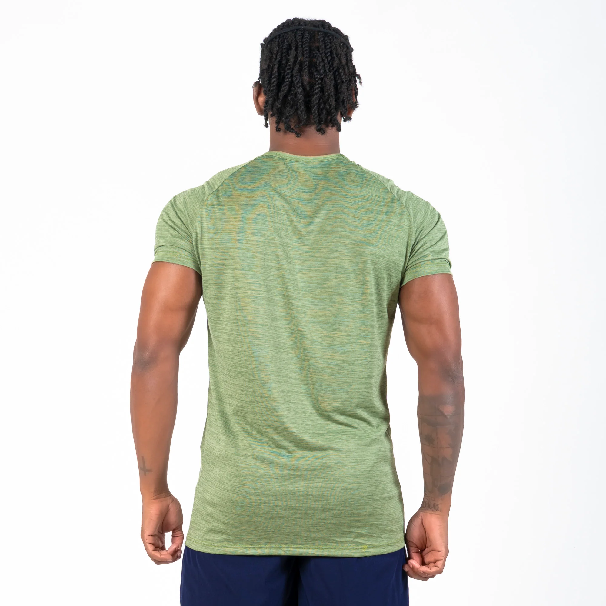 Camiseta Dry Fit New Fluid Mescla Verde Pistache - Image 4