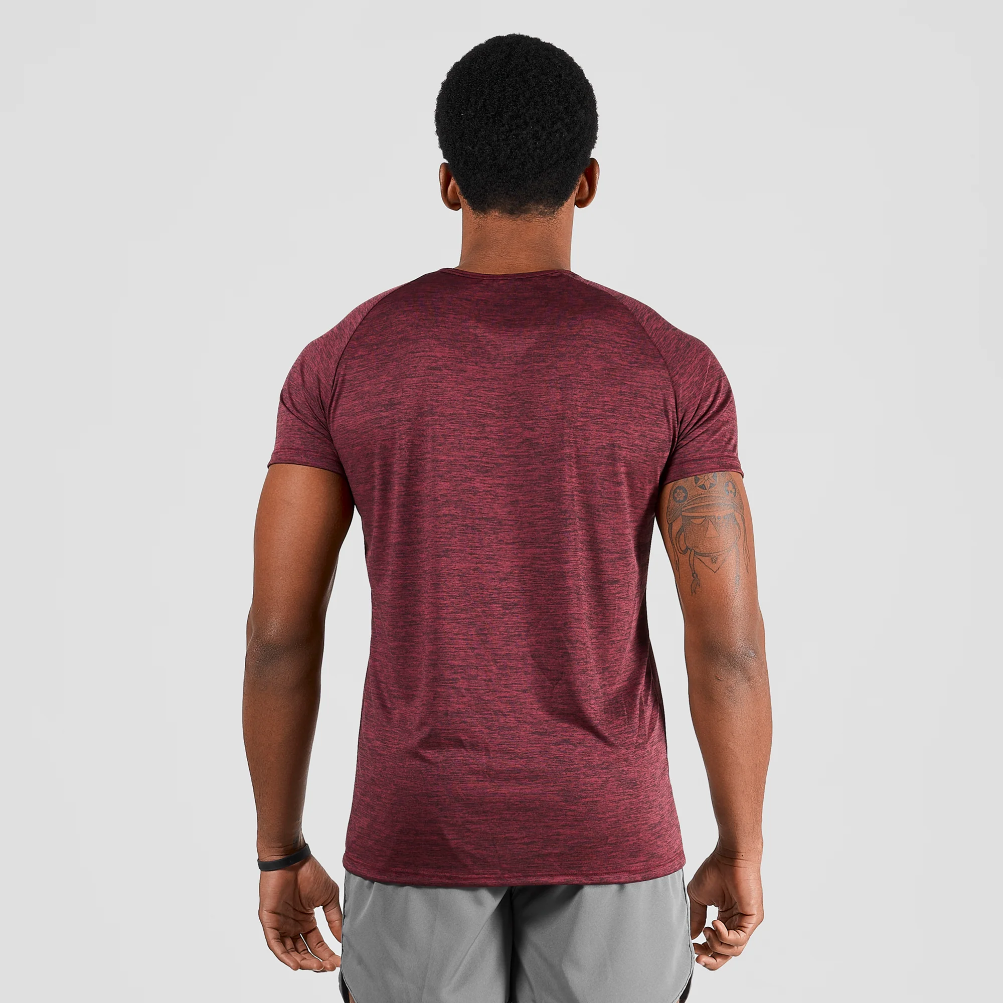 Camiseta Dry Fit  New Fluid Mescla Vinho - Image 5