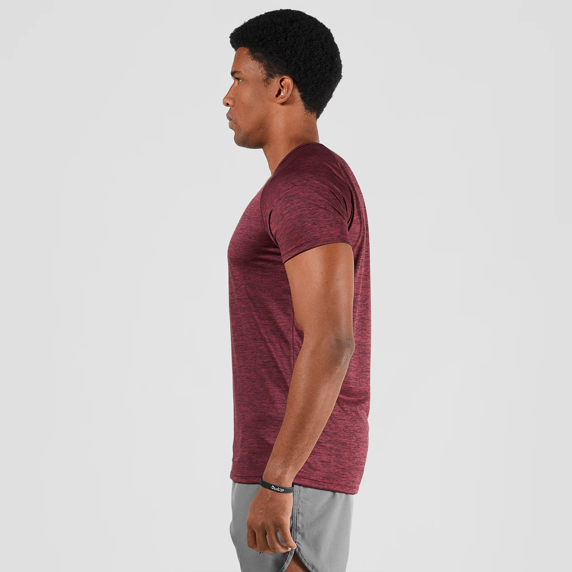 Camiseta Dry Fit  New Fluid Mescla Vinho - Image 6