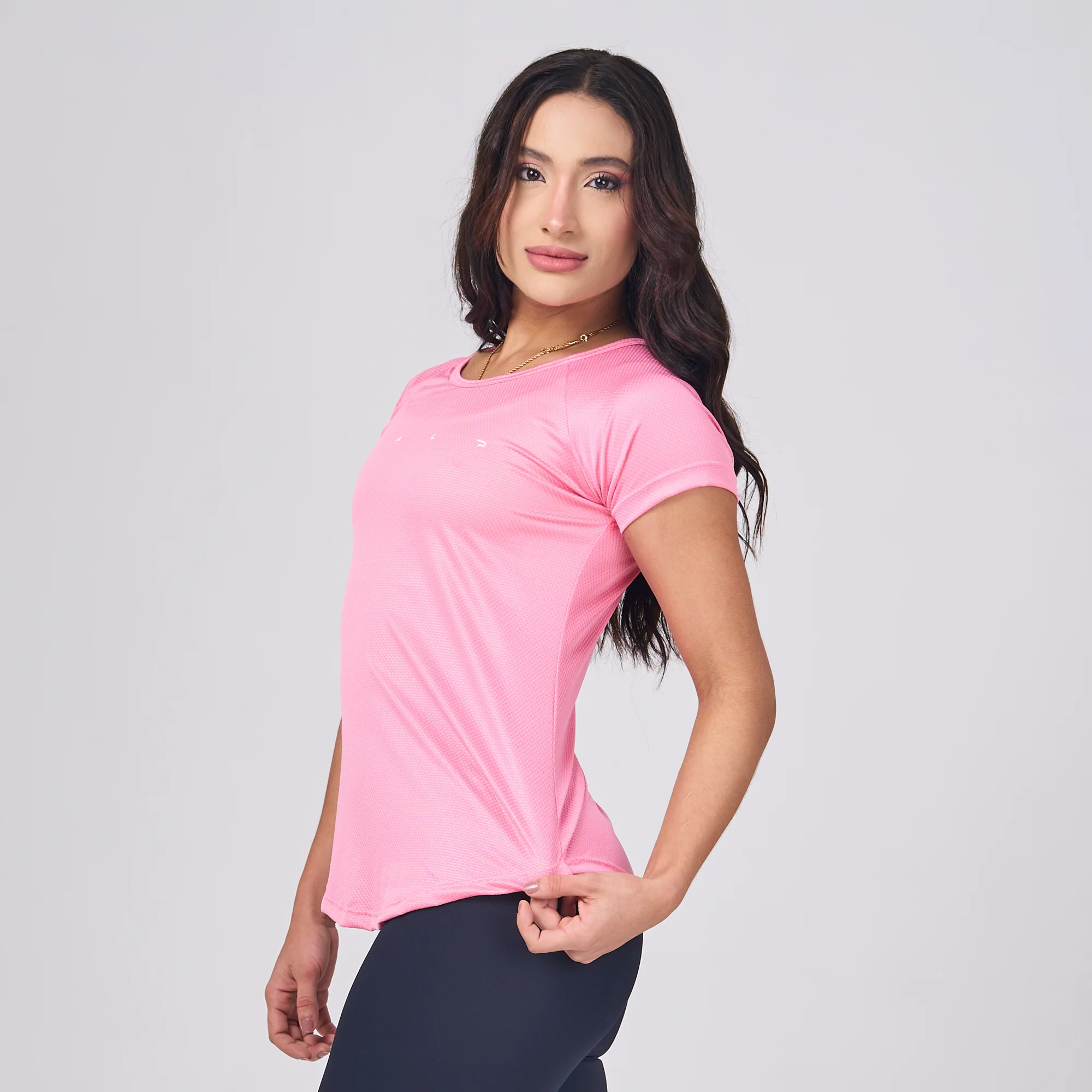 Camiseta Feminina Dry Fit Light Lupus Rosa Flamingo - Image 3