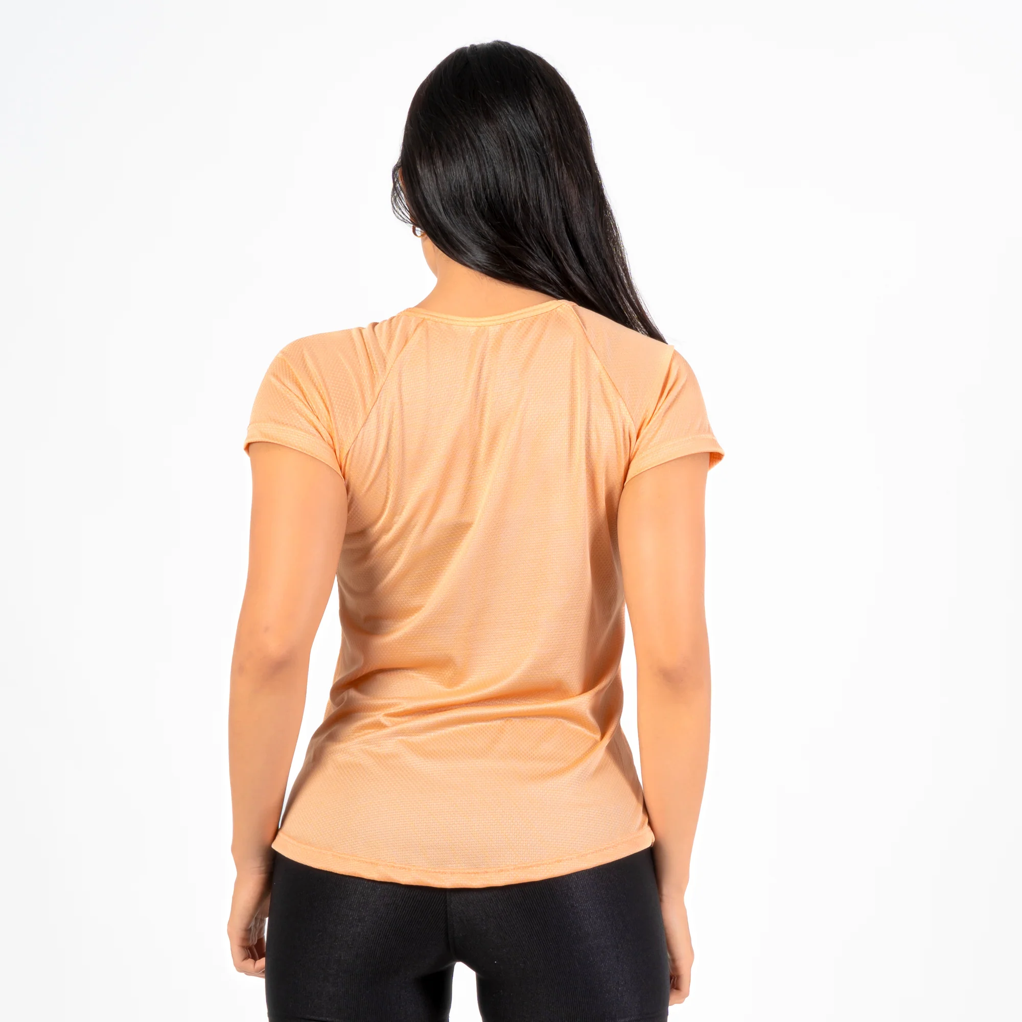 Camiseta Feminina Dry Fit Lobo Geométrico Coral Suave - Image 6
