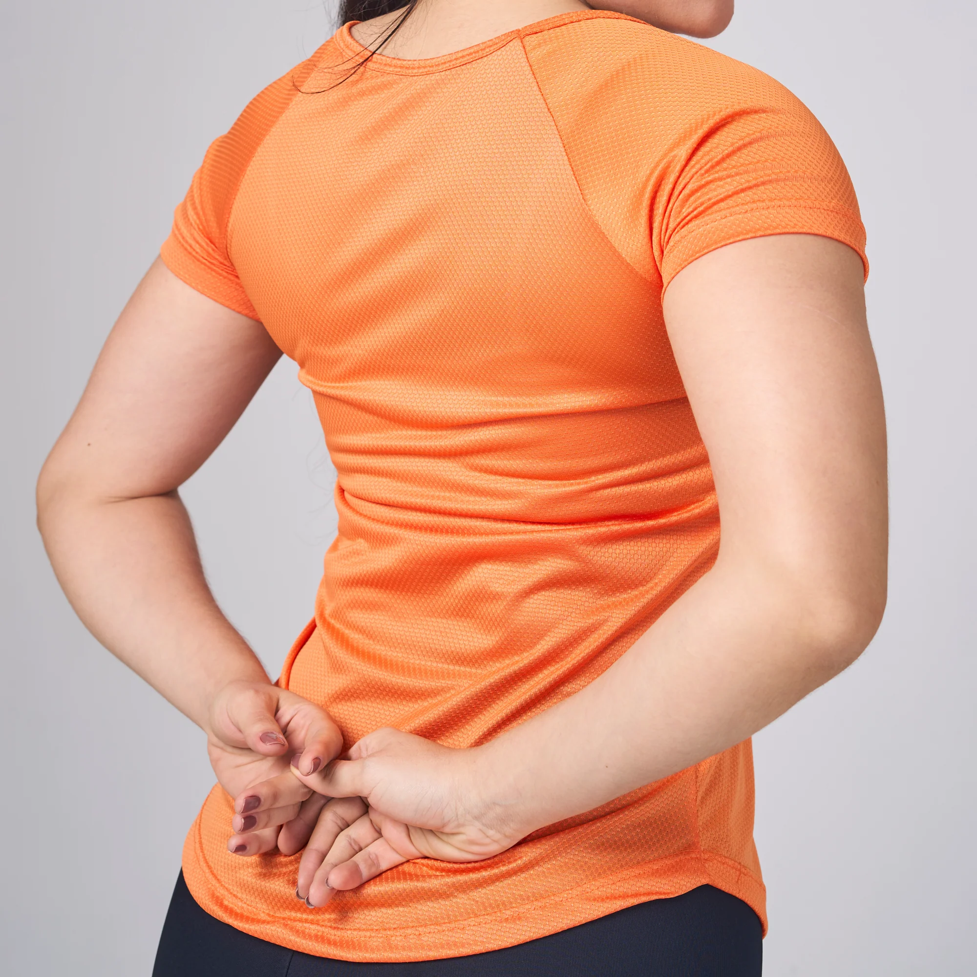 Camiseta Feminina Dry Fit Lobo Geometrico Laranja - Image 10