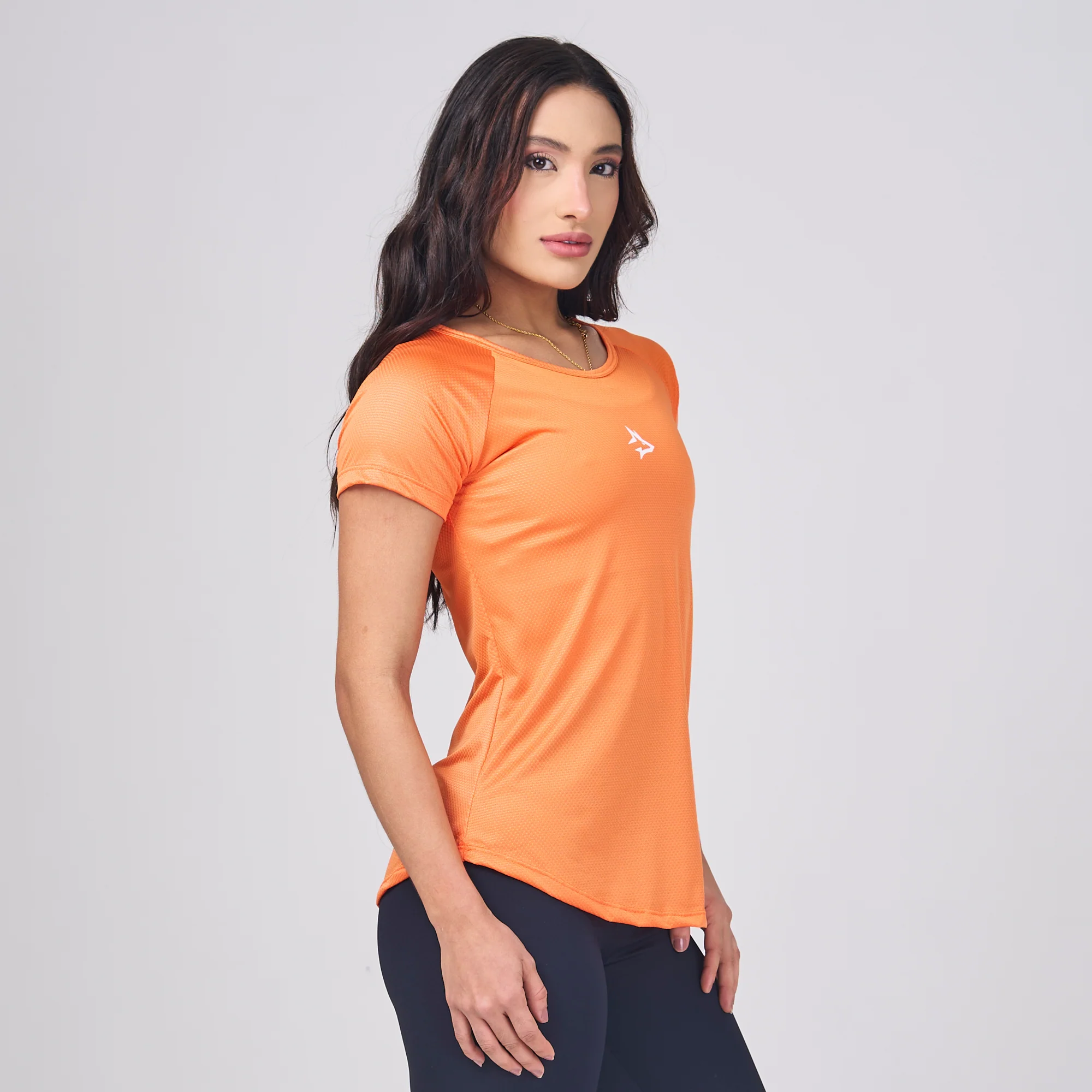 Camiseta Feminina Dry Fit Middle Lupus Laranja - Image 3