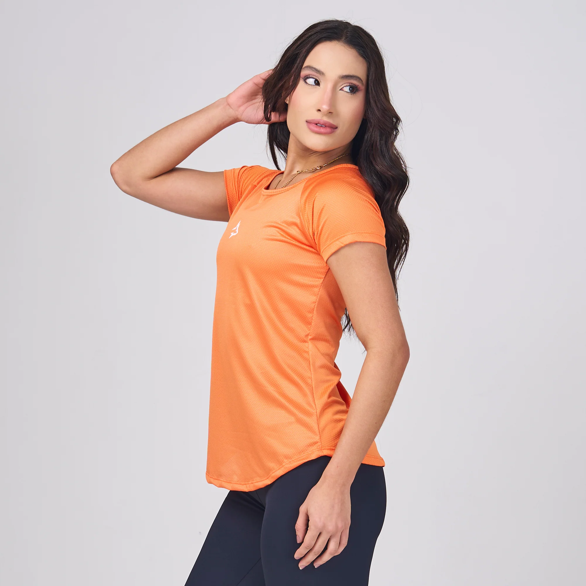 Camiseta Feminina Dry Fit Middle Lupus Laranja - Image 5