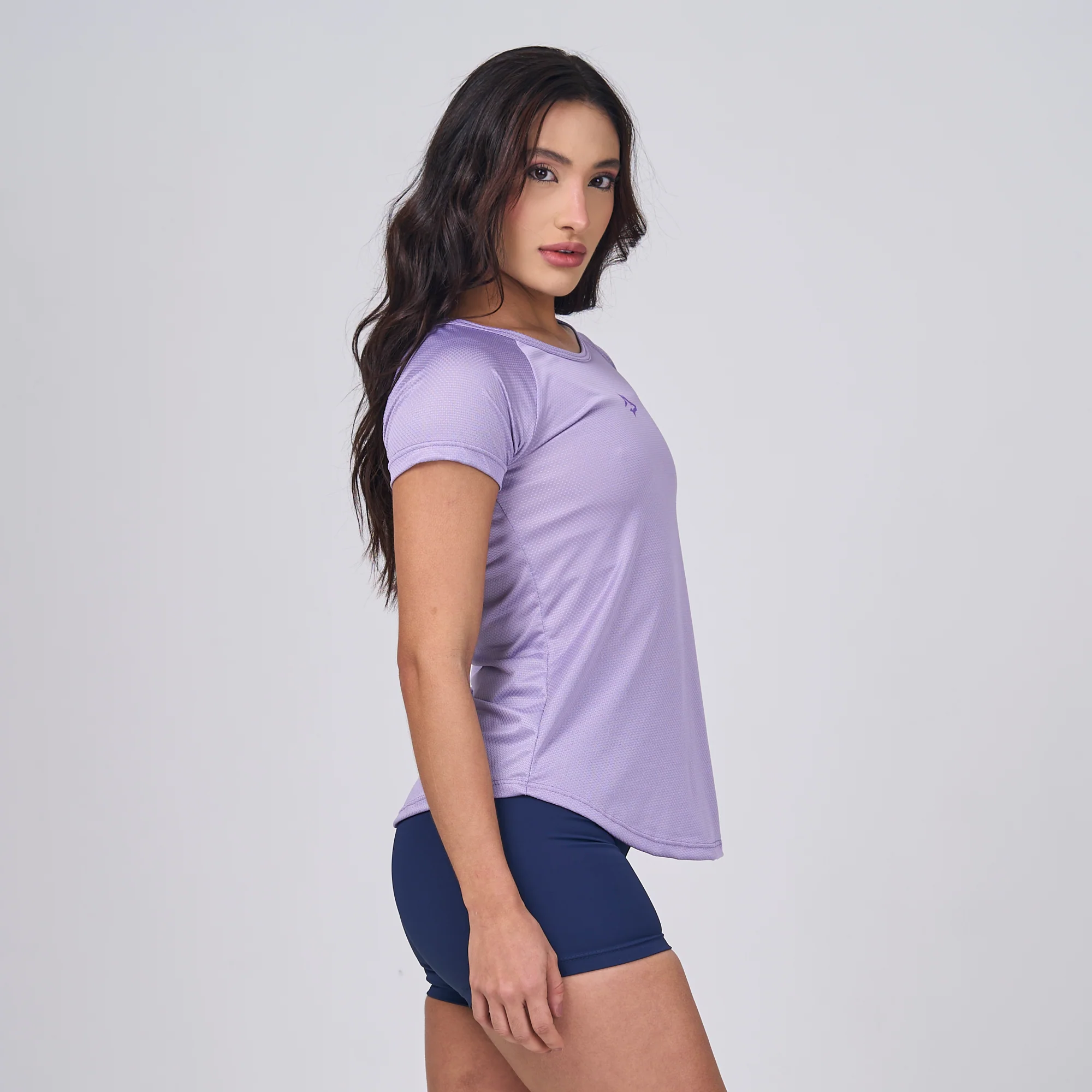 Camiseta Feminina Dry Fit Middle Lupus Lilás Malva - Image 5