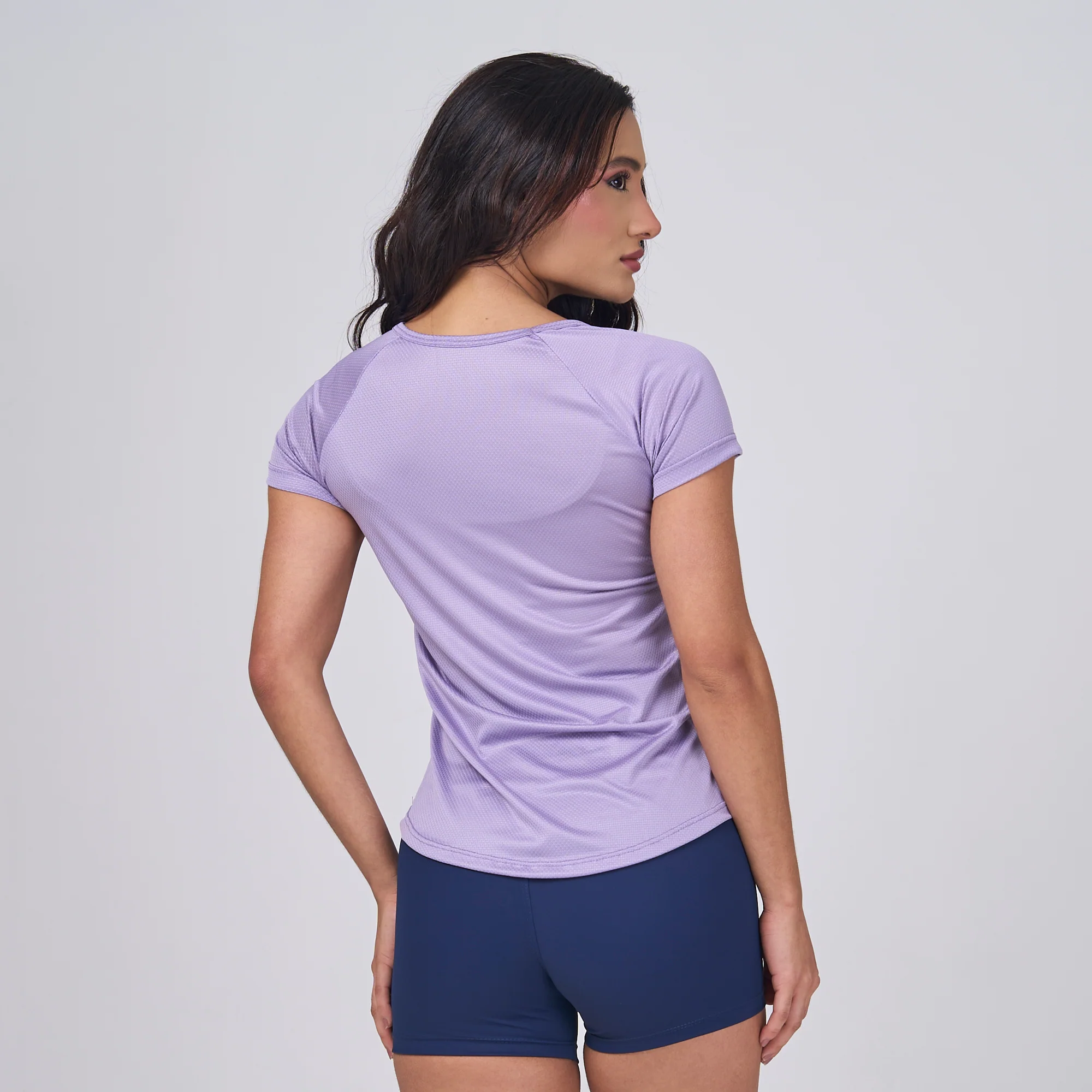 Camiseta Feminina Dry Fit Middle Lupus Lilás Malva - Image 7