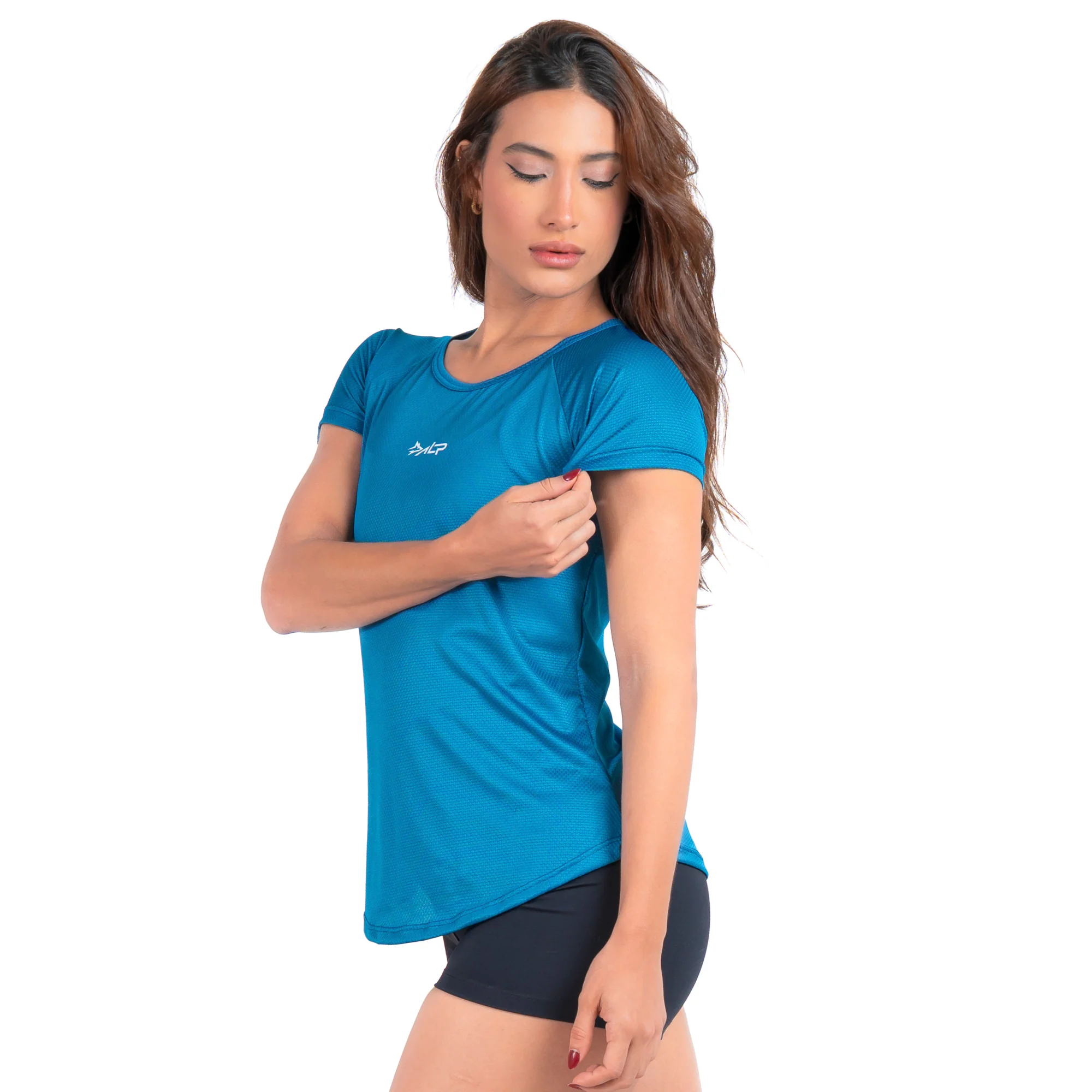 Camiseta Feminina Dry Fit New Tenacity Azul Safira - Image 5