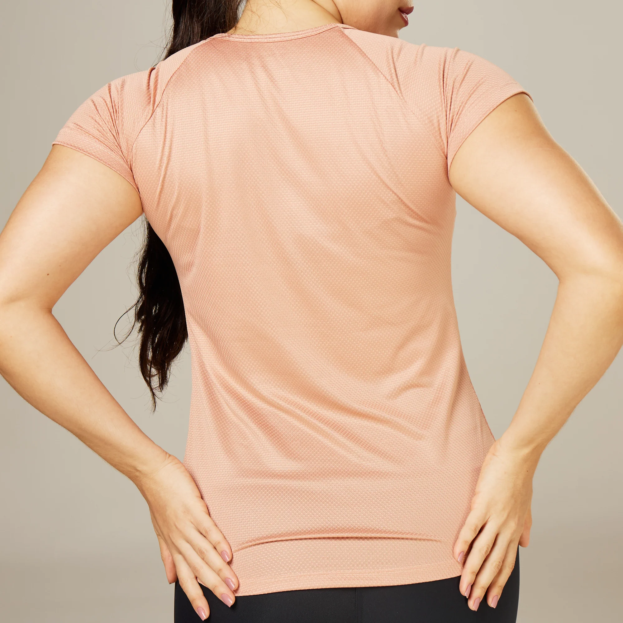 Camiseta Feminina Dry Fit Space Horizon Marrom Cappuccino - Image 6