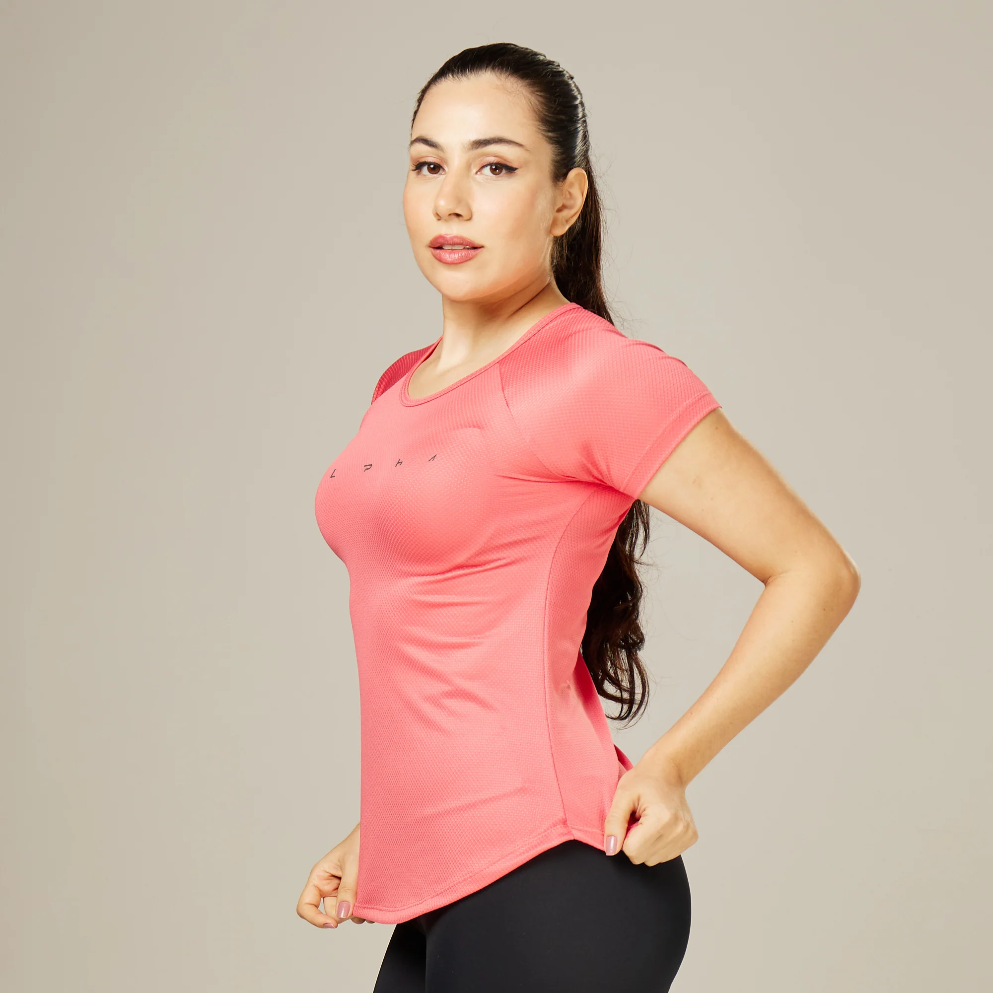 Camiseta Feminina Dry Fit Space Horizon Rosa Paraiso - Image 3