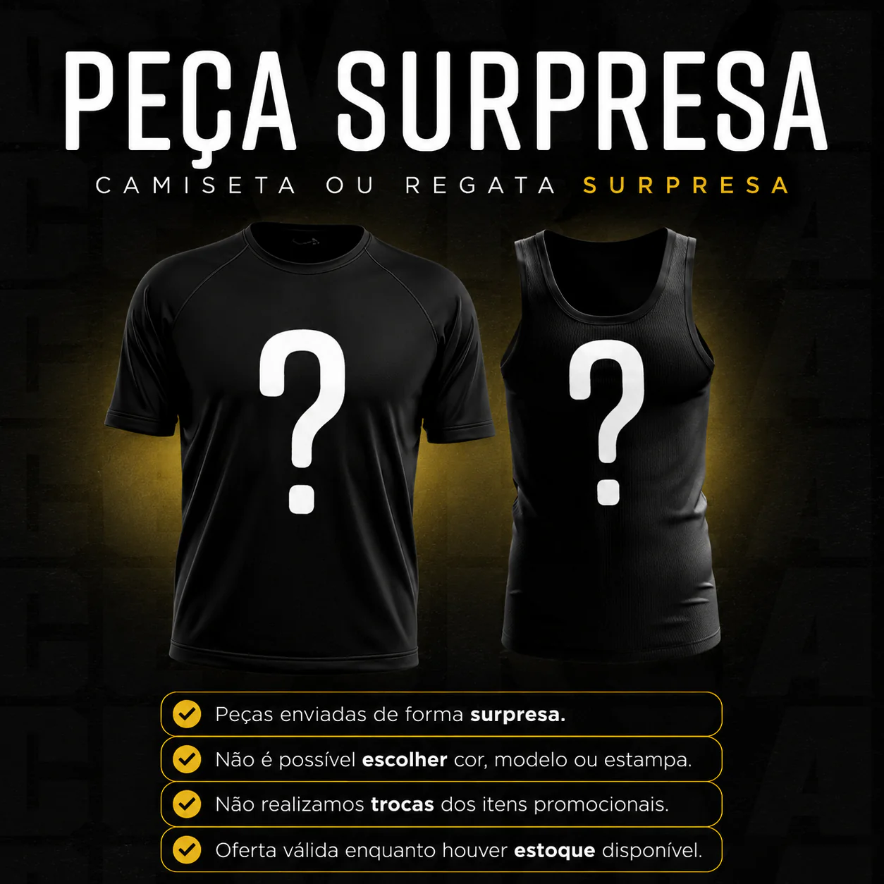 Camiseta ou Regata Surpresa