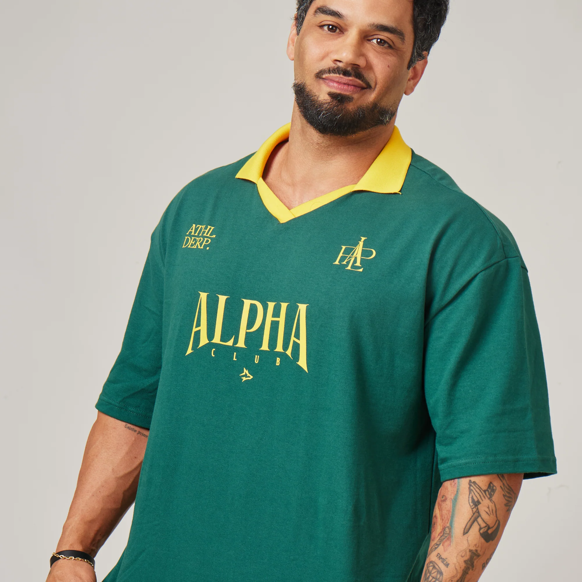 Camiseta Oversized Alpha Club Verde Bandeira - Image 4