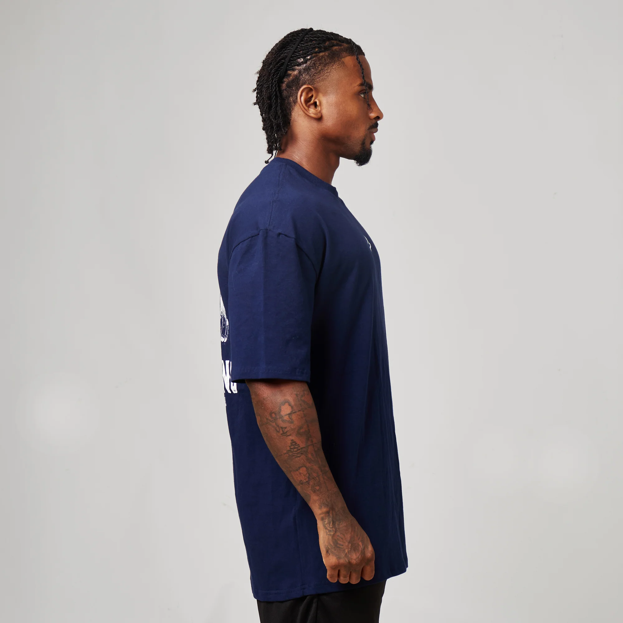 Camiseta Oversized No Cute Azul Marinho - Image 9