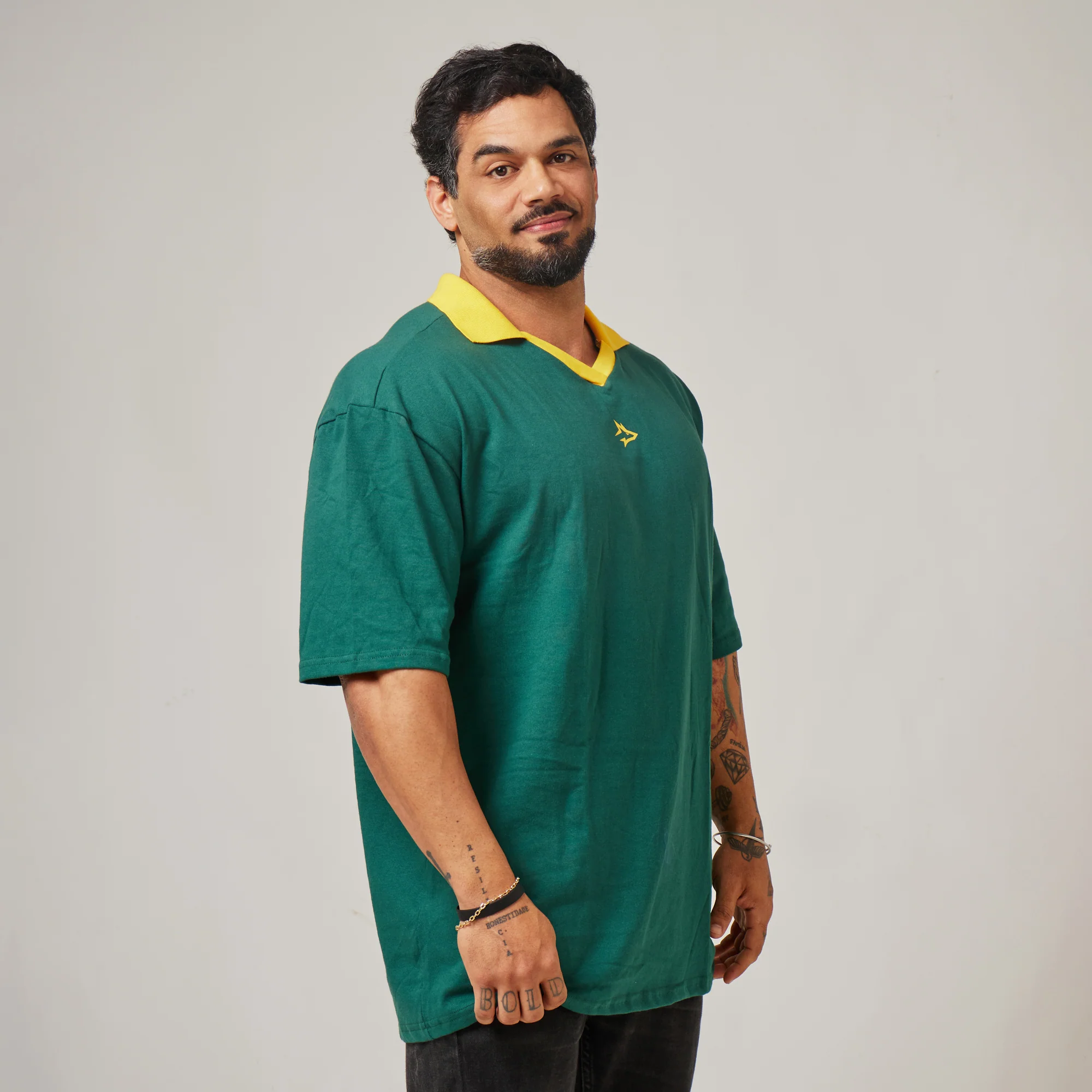 Camiseta Oversized Retrô Lupus Verde Bandeira - Image 7