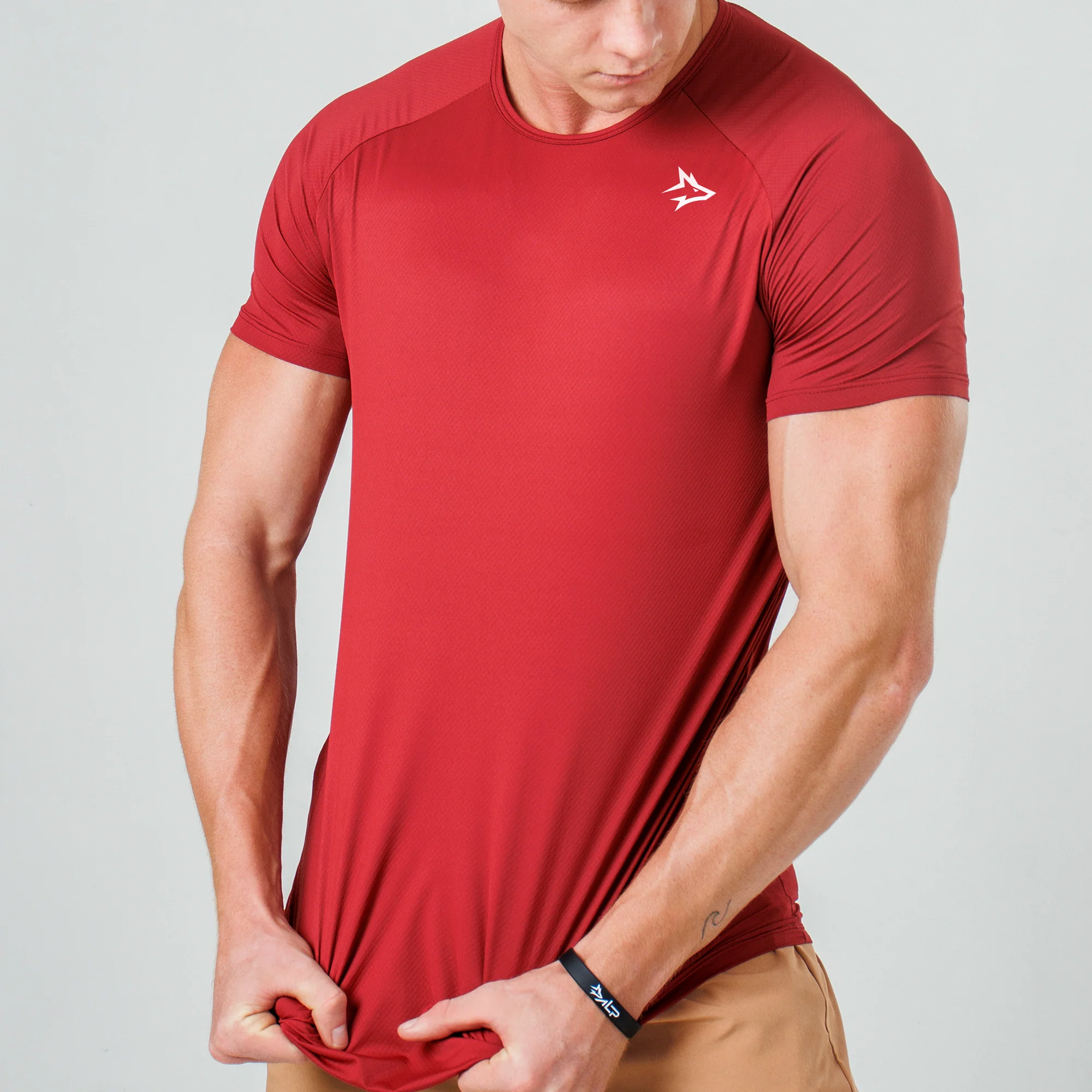 Camiseta Poliamida New Lupus Vermelho Biking - Image 4