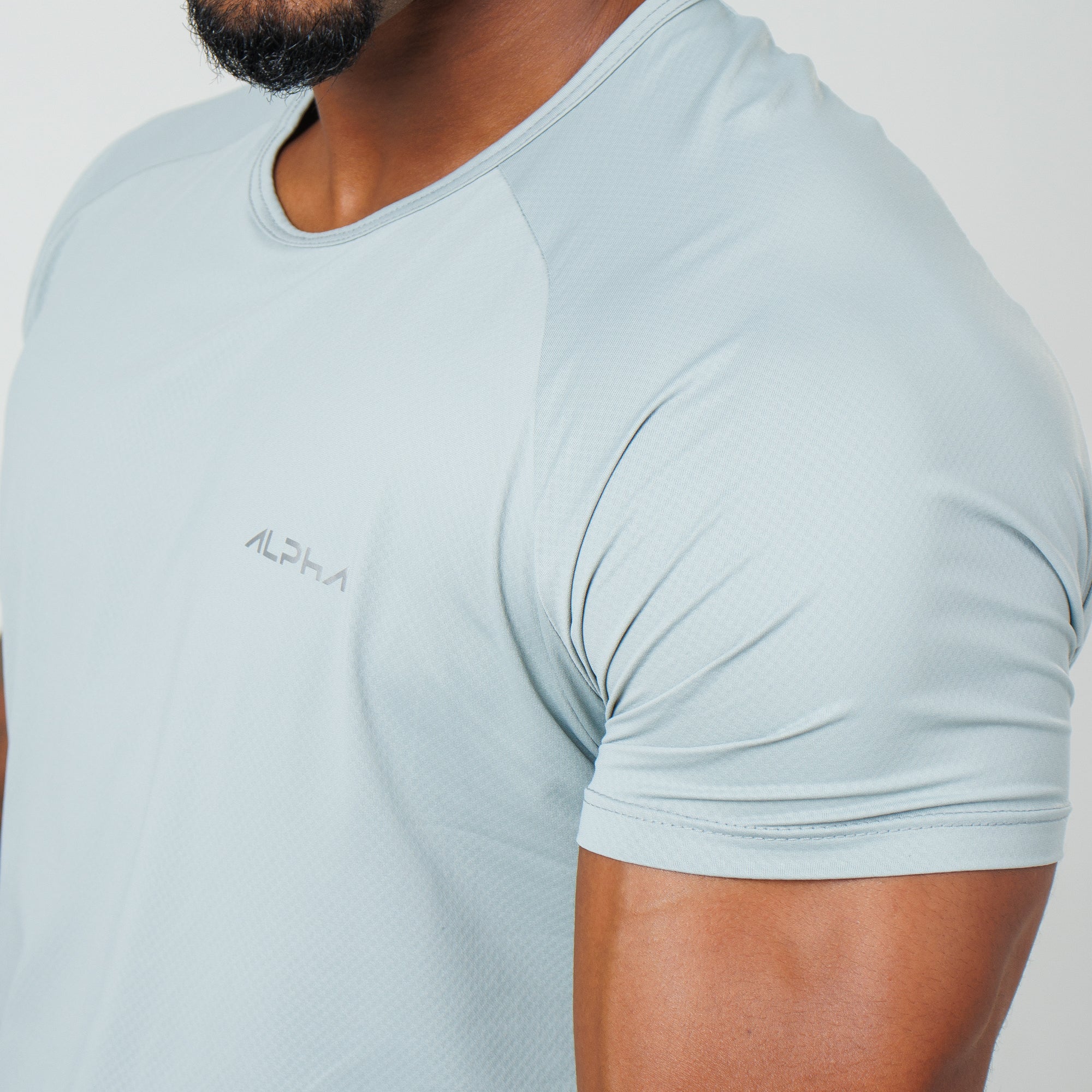 Camiseta Poliamida Thermo Fluid Cinza Gelo - Image 7