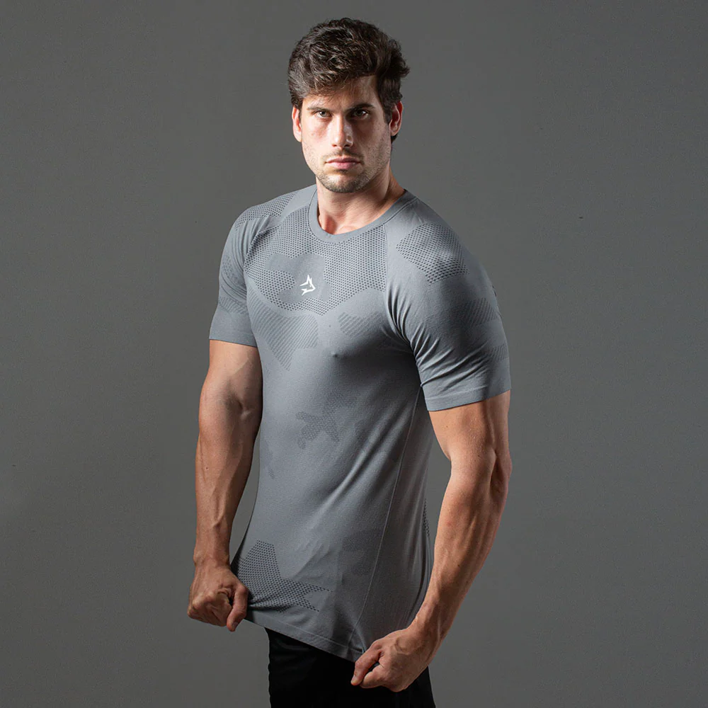 Camiseta Apex Dry Middle Lupus Cinza - Sem Costura - Image 12