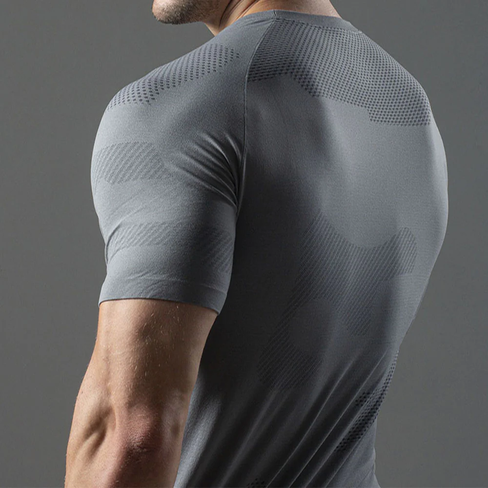 Camiseta Apex Dry Middle Lupus Cinza - Sem Costura - Image 4