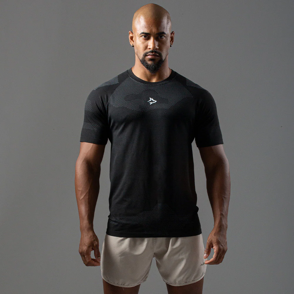 Camiseta Apex Dry Middle Lupus Preto - Sem Costura - Image 3