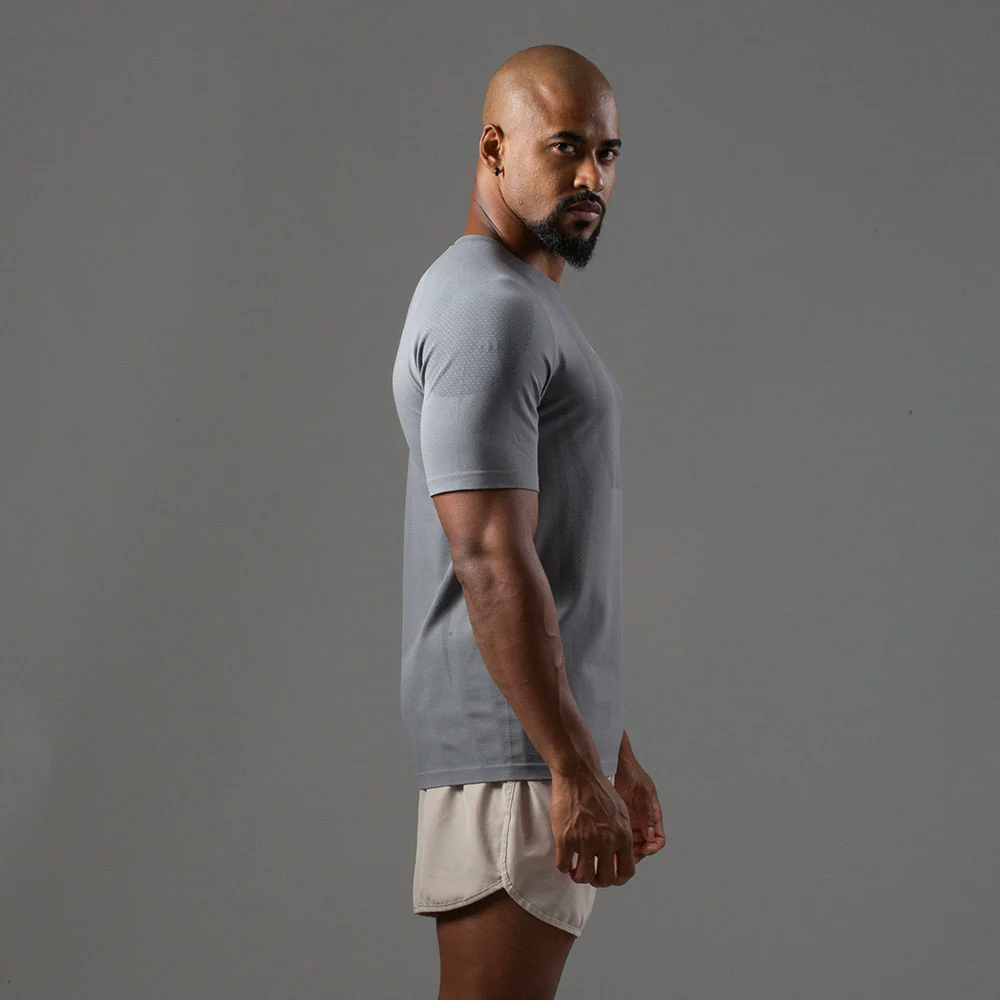 Camiseta Apex Dry New Tenacity Cinza - Sem Costura - Image 14