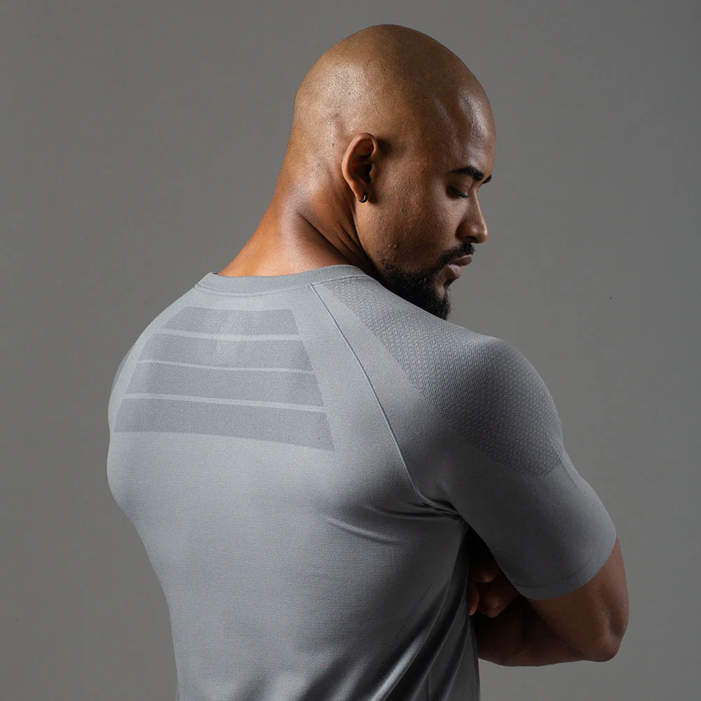 Camiseta Apex Dry New Tenacity Cinza - Sem Costura - Image 4